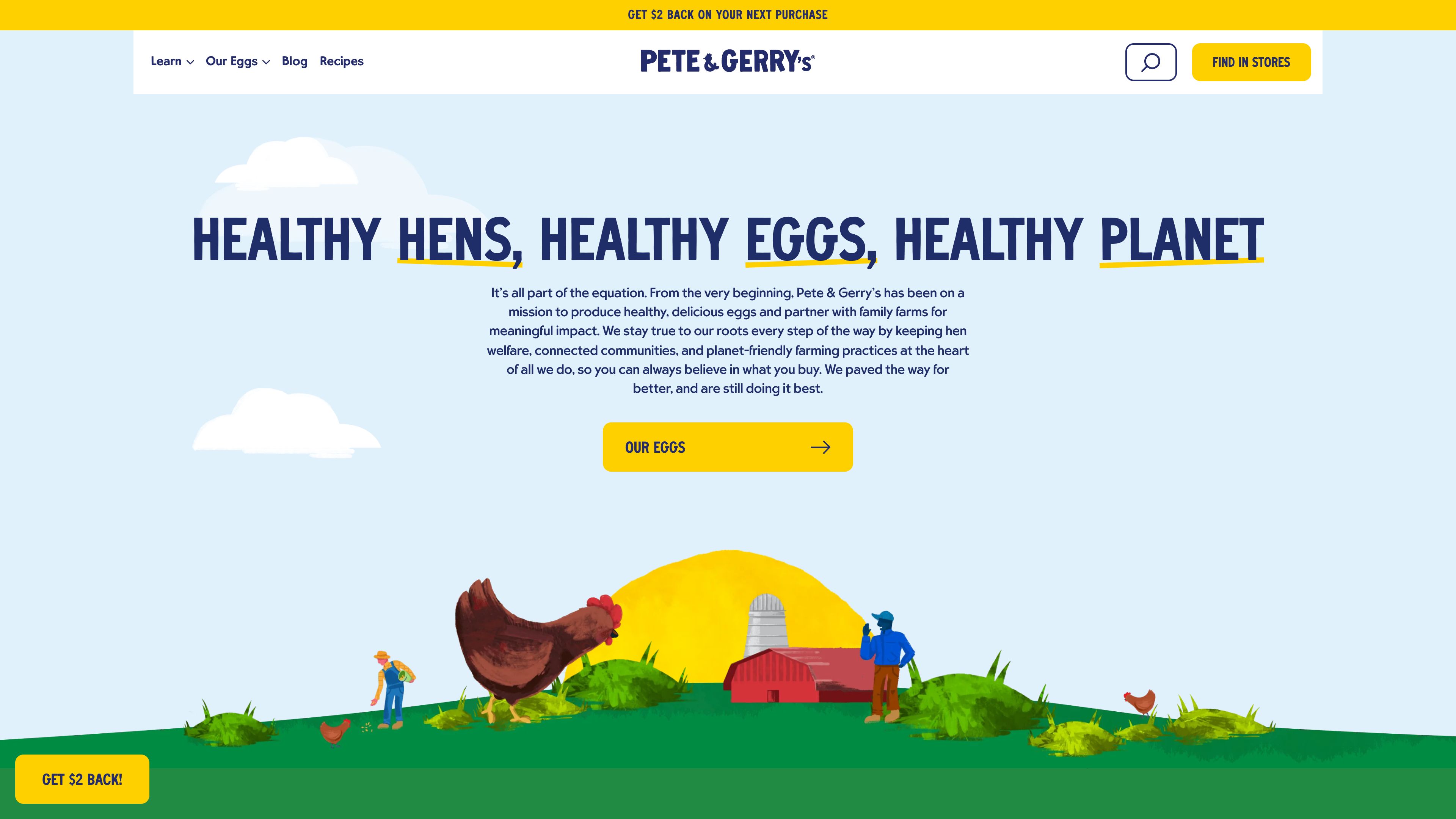 Pete & Gerry’s screenshot