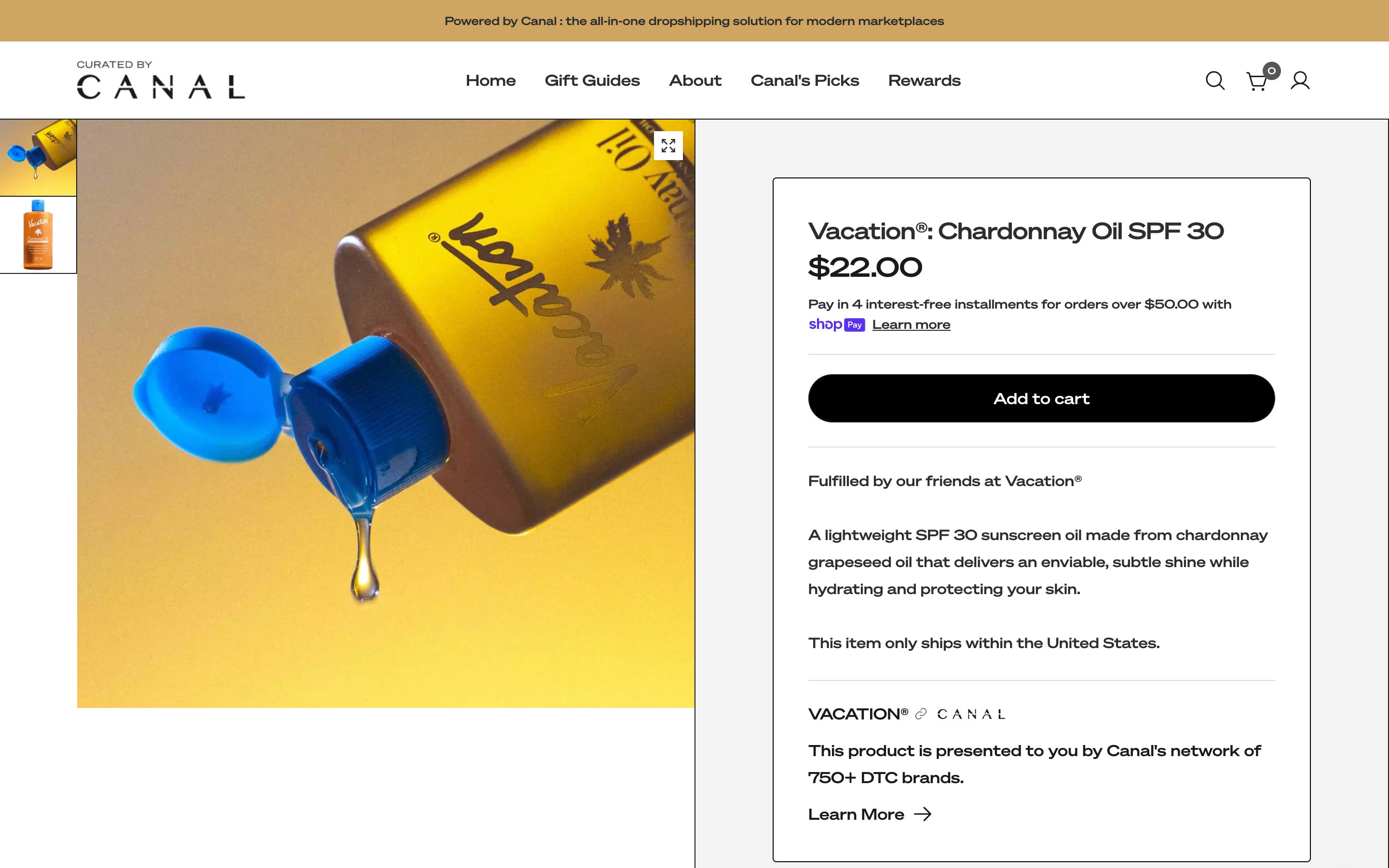 Canal - Shopify App Demo Store screenshot 4
