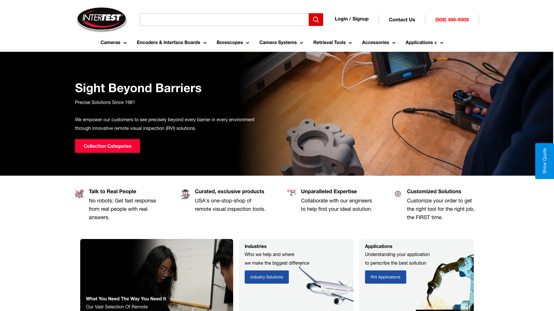 InterTest - The leader in industrial cameras and borescopes