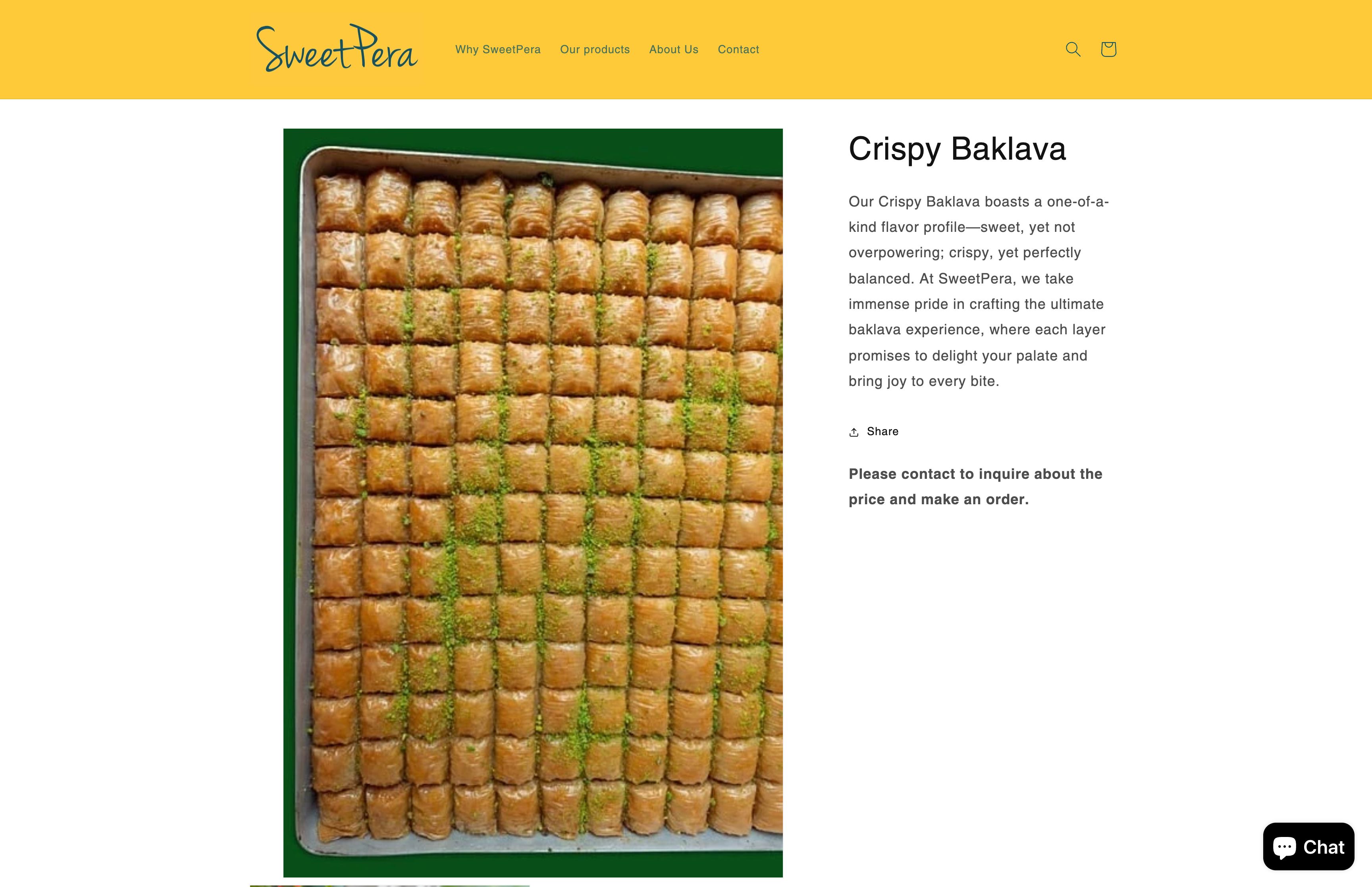 SweatPera | Artisanal Desserts for Your Taste screenshot 4