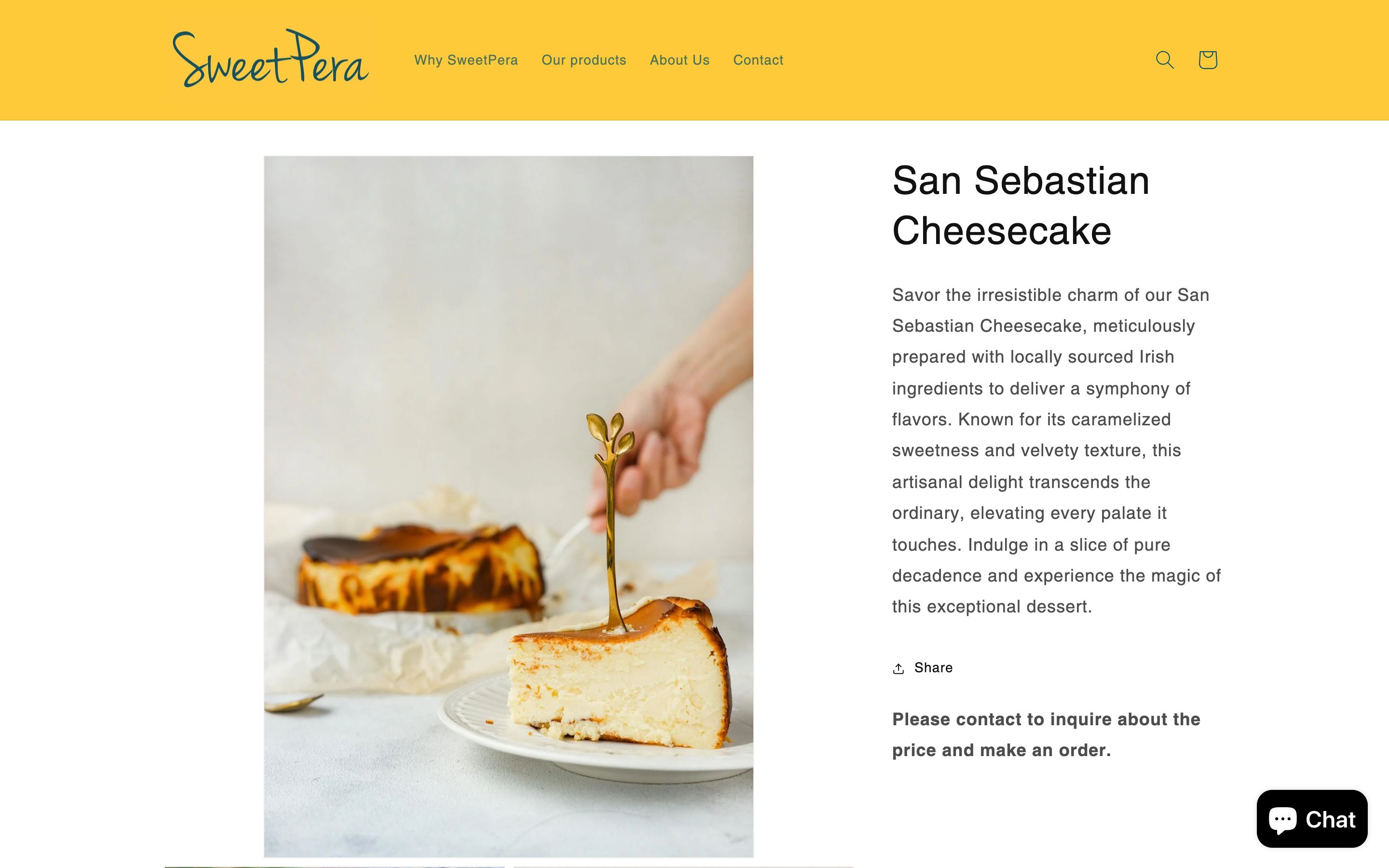 SweatPera | Artisanal Desserts for Your Taste screenshot 2