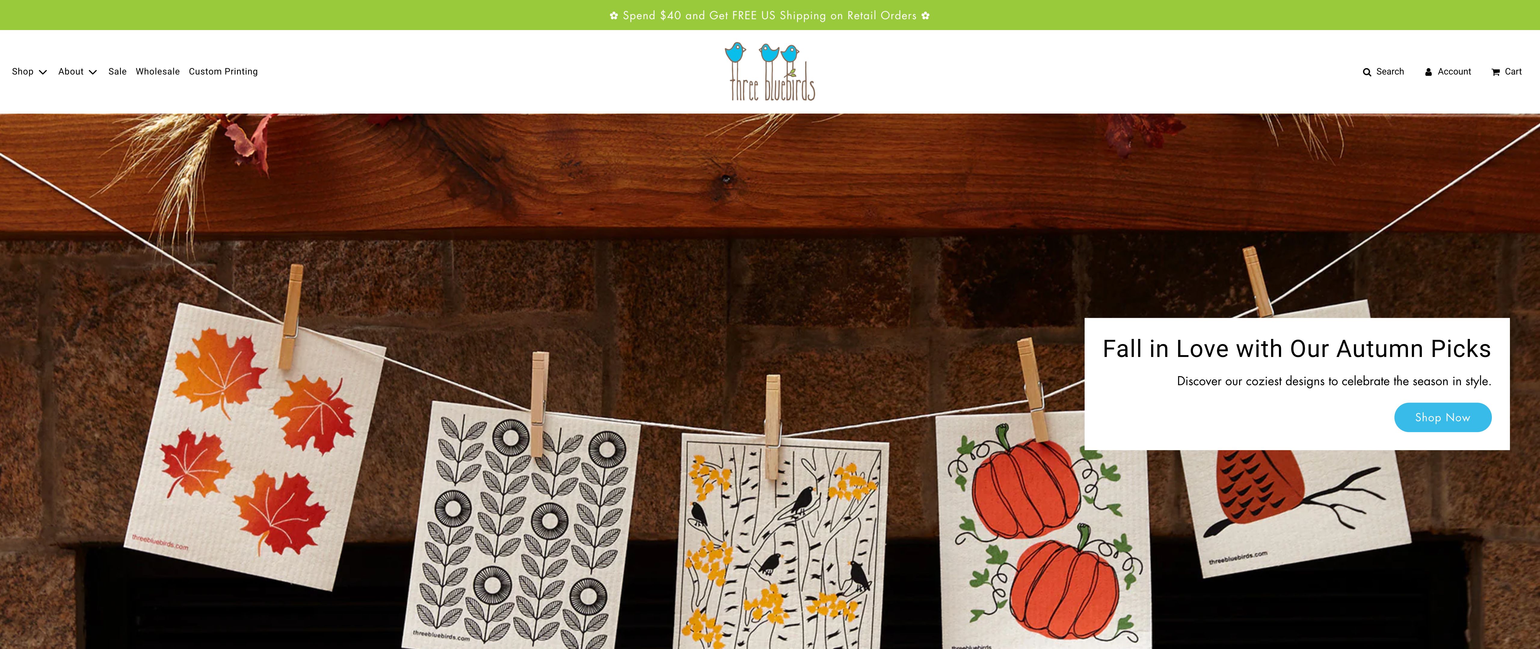 Three Bluebirds Swedish Dishcloths screenshot 7