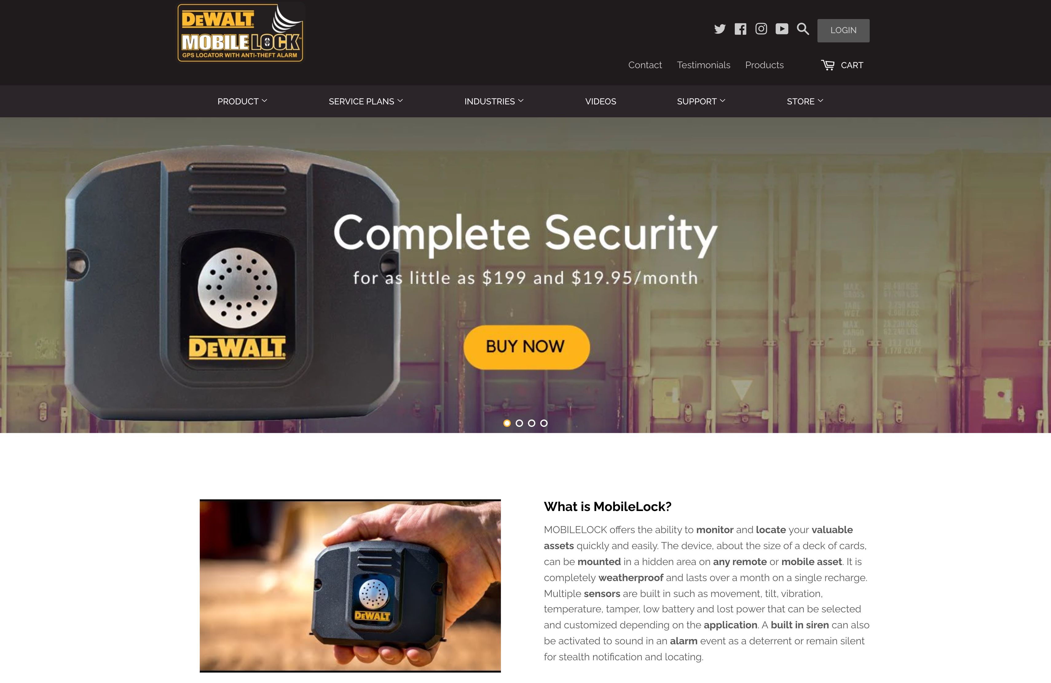 Website Development and Maintenance for DEWALT MobileLock