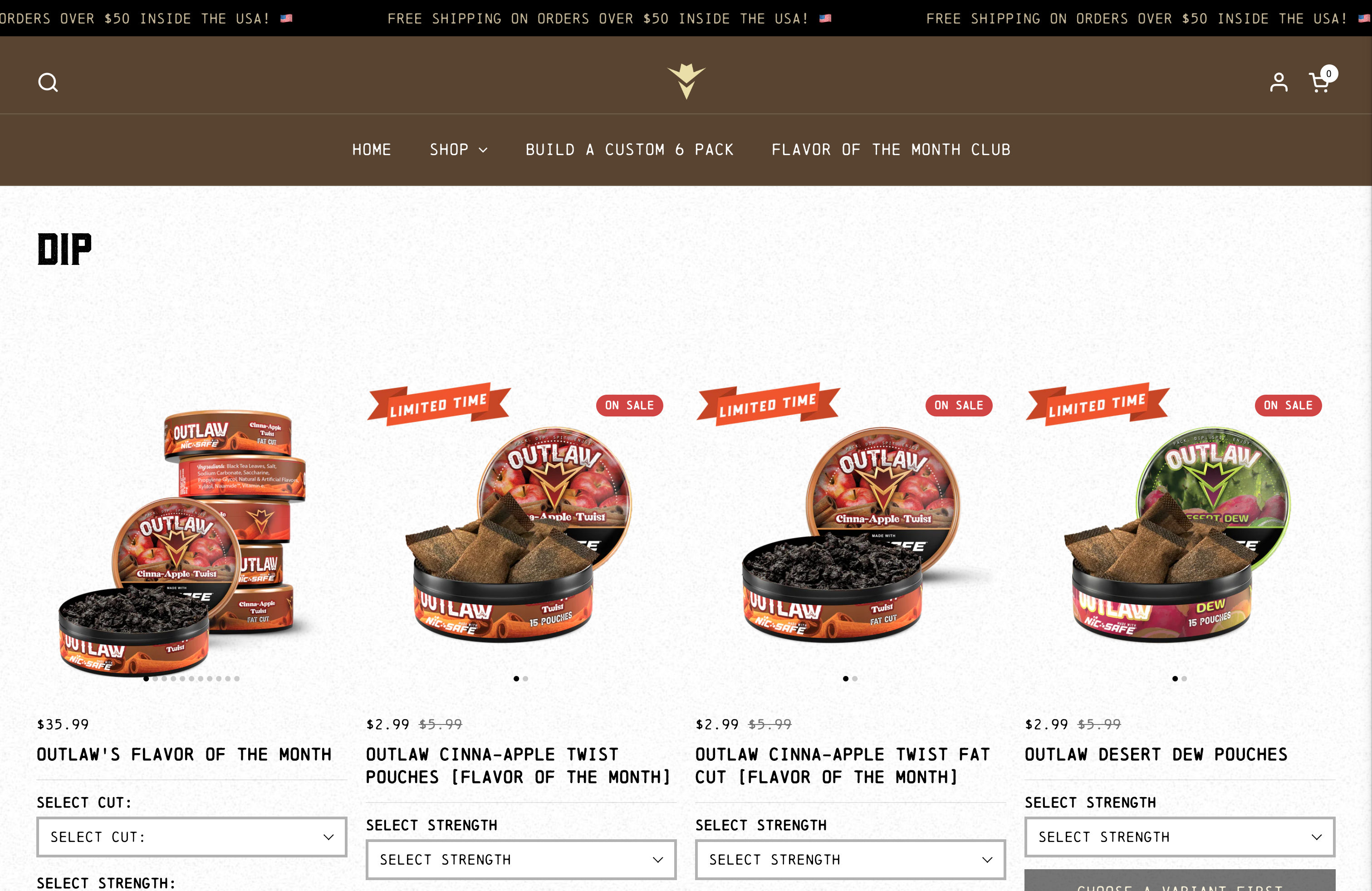 Outlaw Dip: Custom Shopify Development screenshot 5