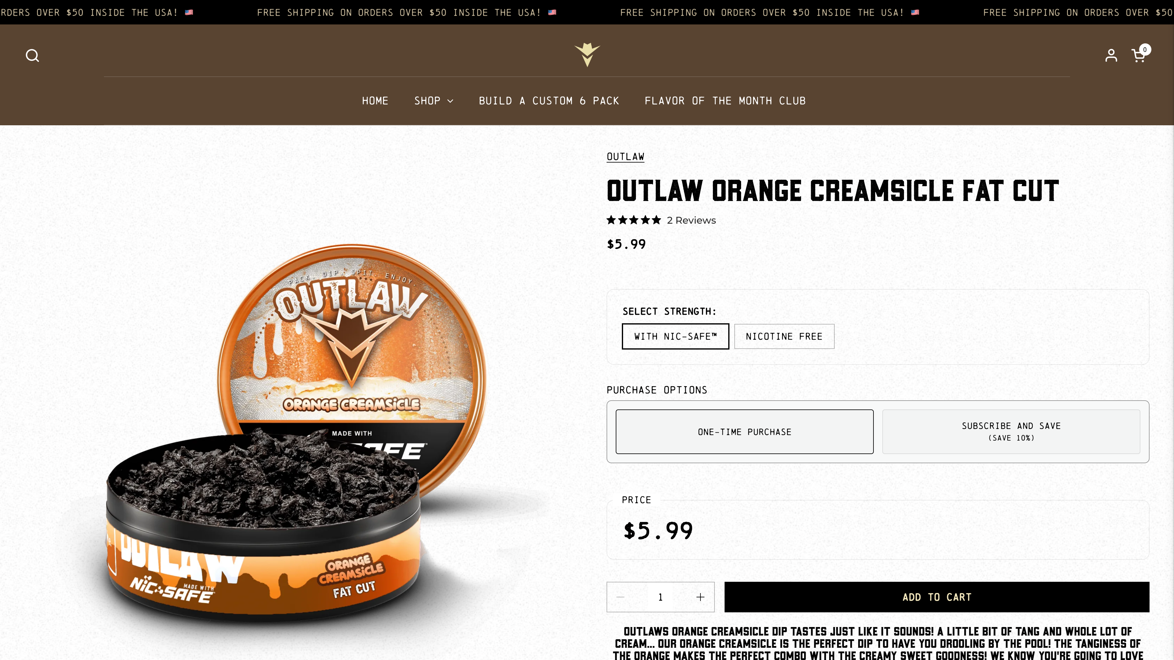 Outlaw Dip: Custom Shopify Development screenshot 4