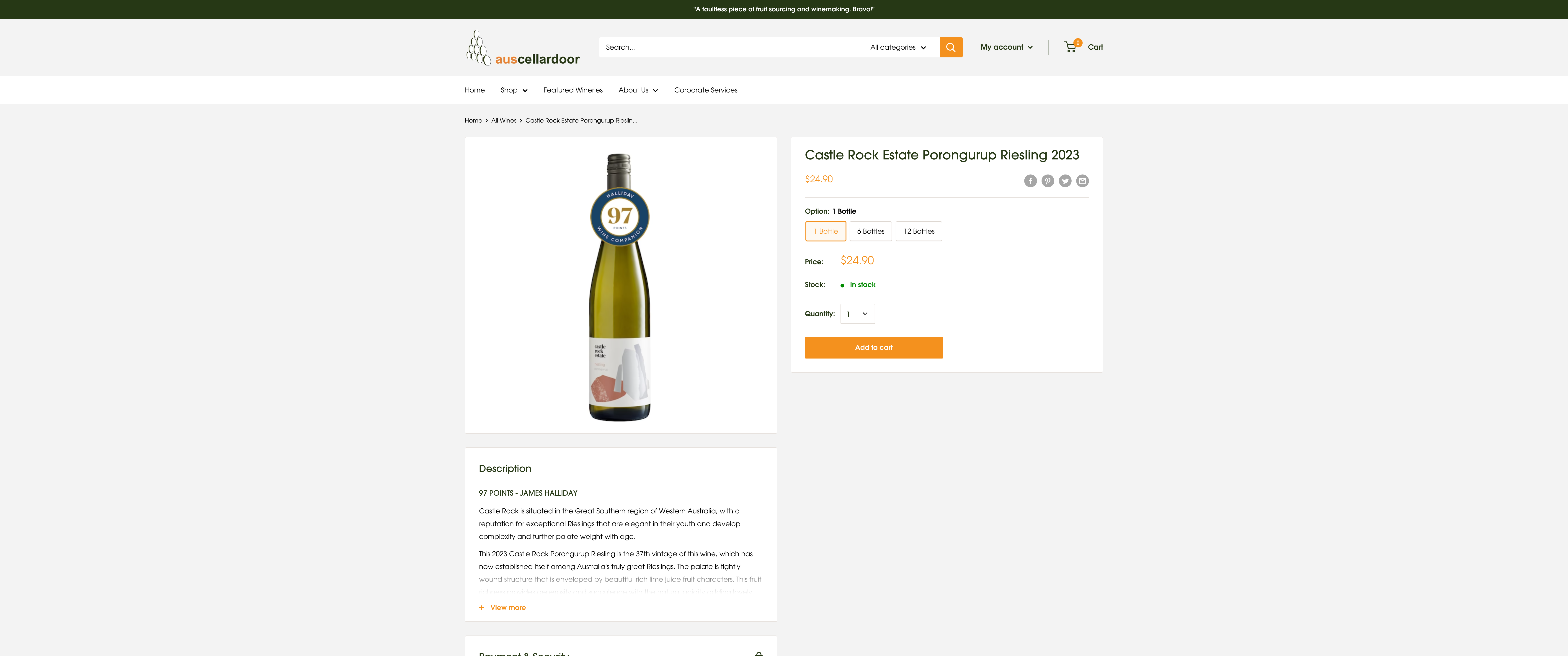 Aus Cellar Door - Migration from Magento to Shopify  screenshot 6