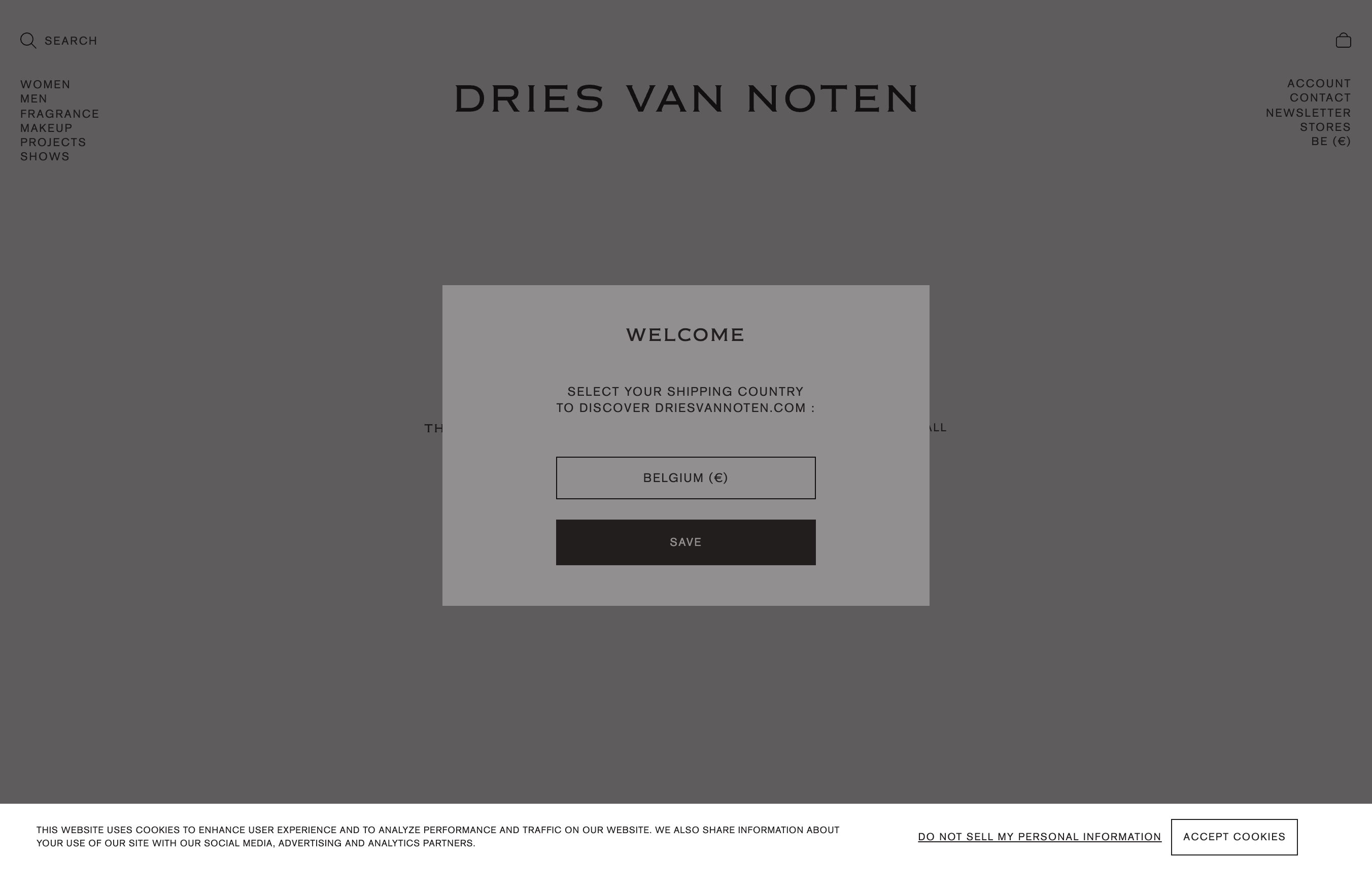 Dries Van Noten screenshot