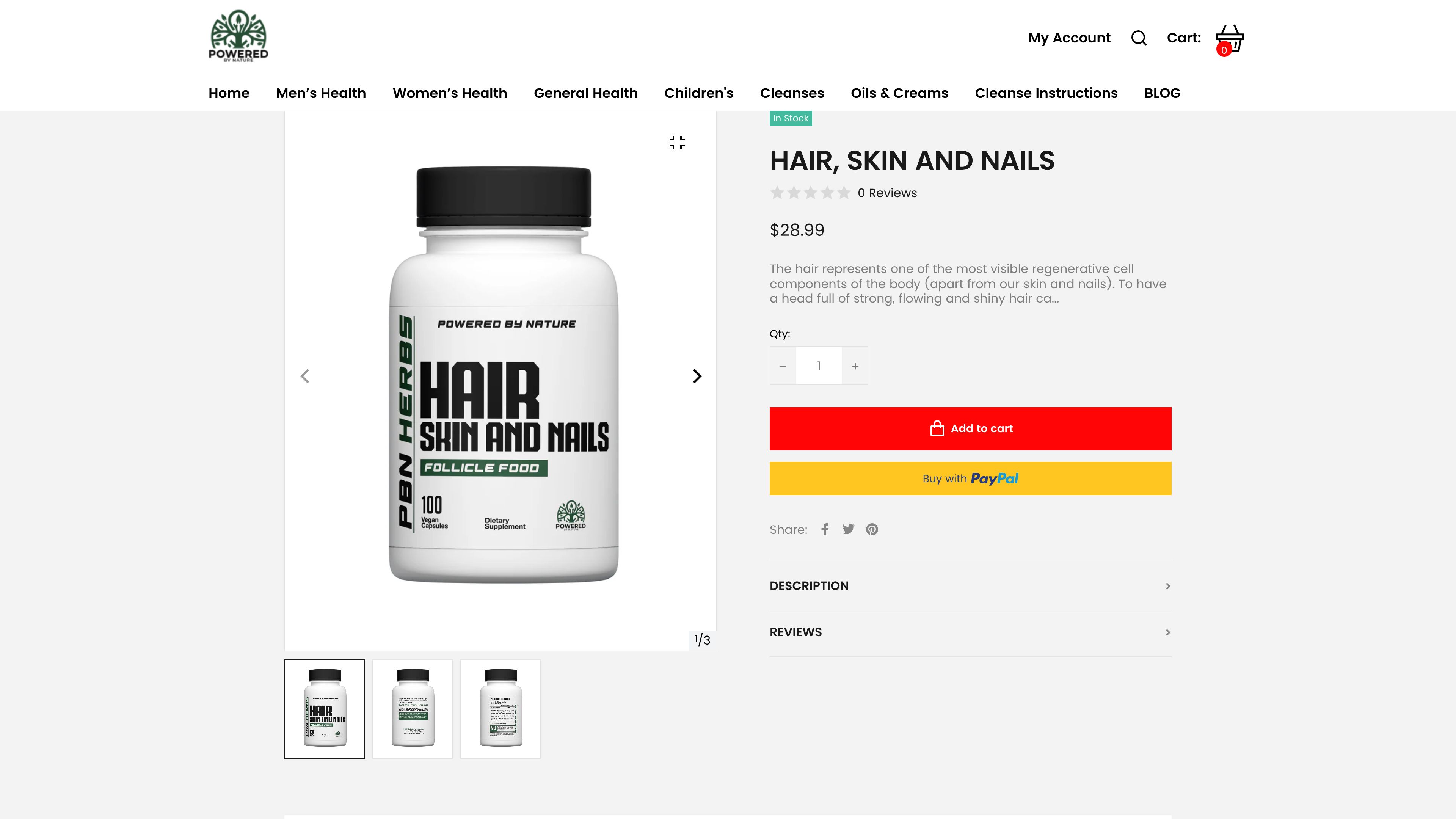 Powered By Nature Herbs - Store Designing - Facebook Advertising - CRO screenshot 3