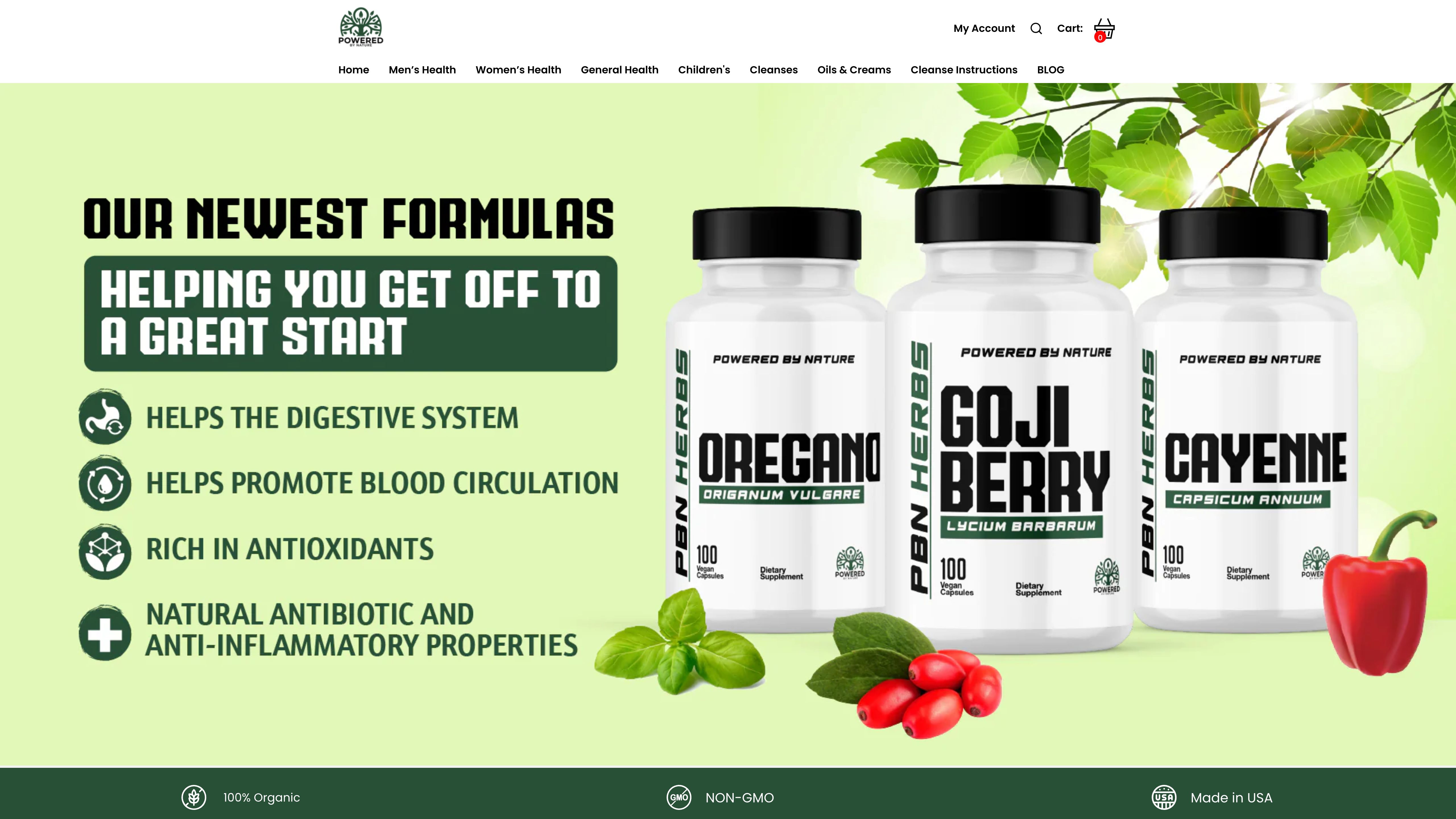 Powered By Nature Herbs - Store Designing - Facebook Advertising - CRO screenshot 7