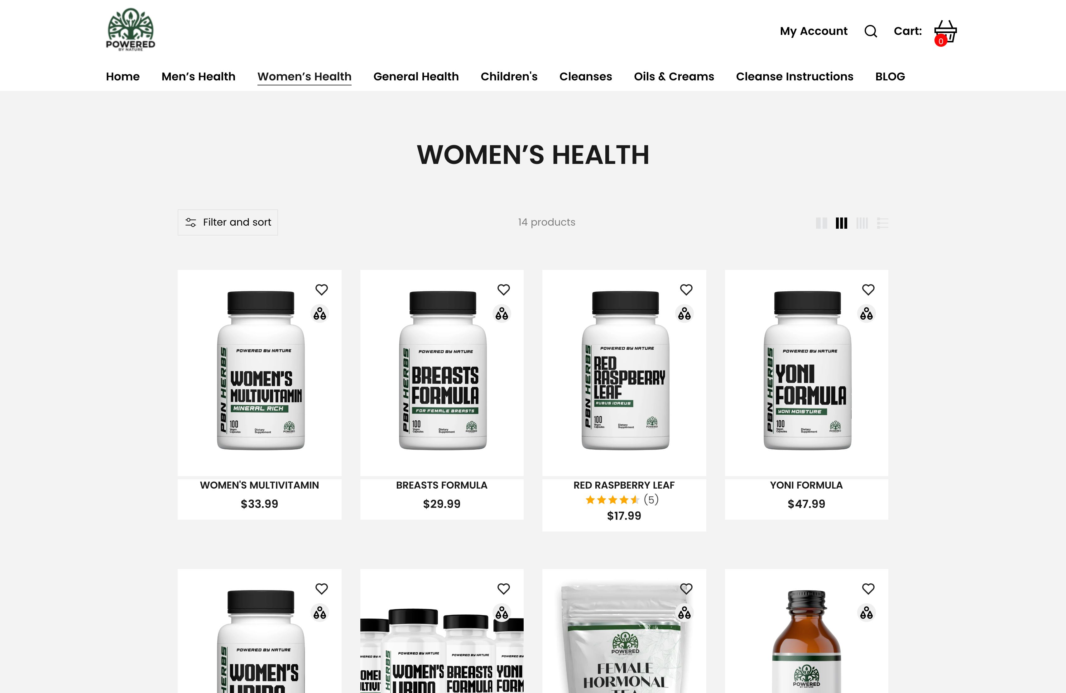 Powered By Nature Herbs - Store Designing - Facebook Advertising - CRO screenshot 2