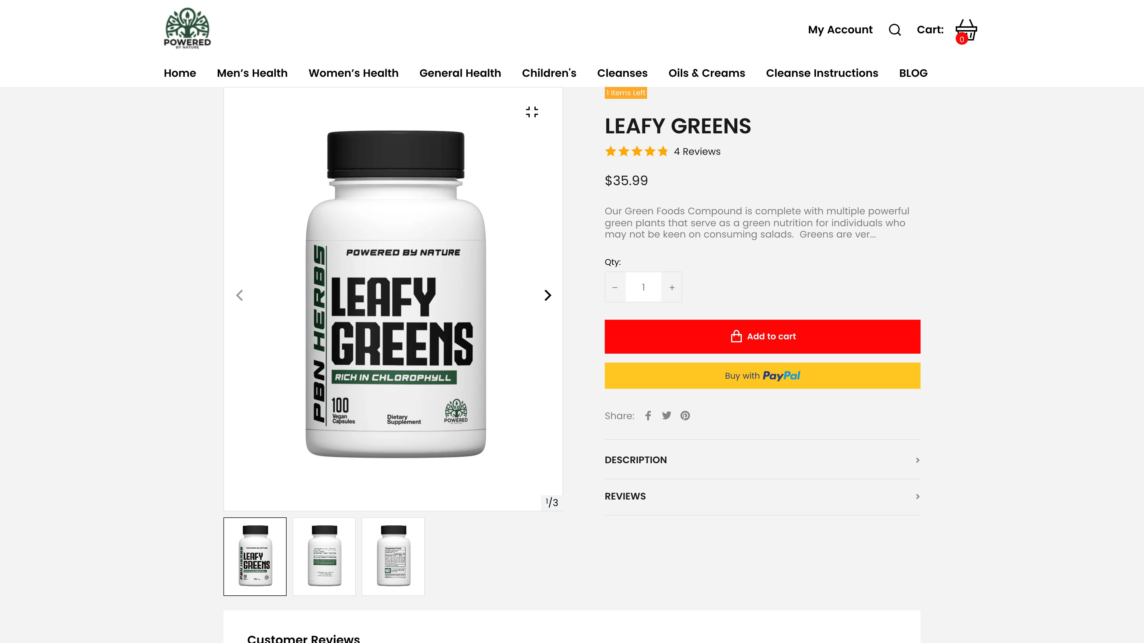 Powered By Nature Herbs - Store Designing - Facebook Advertising - CRO screenshot 4
