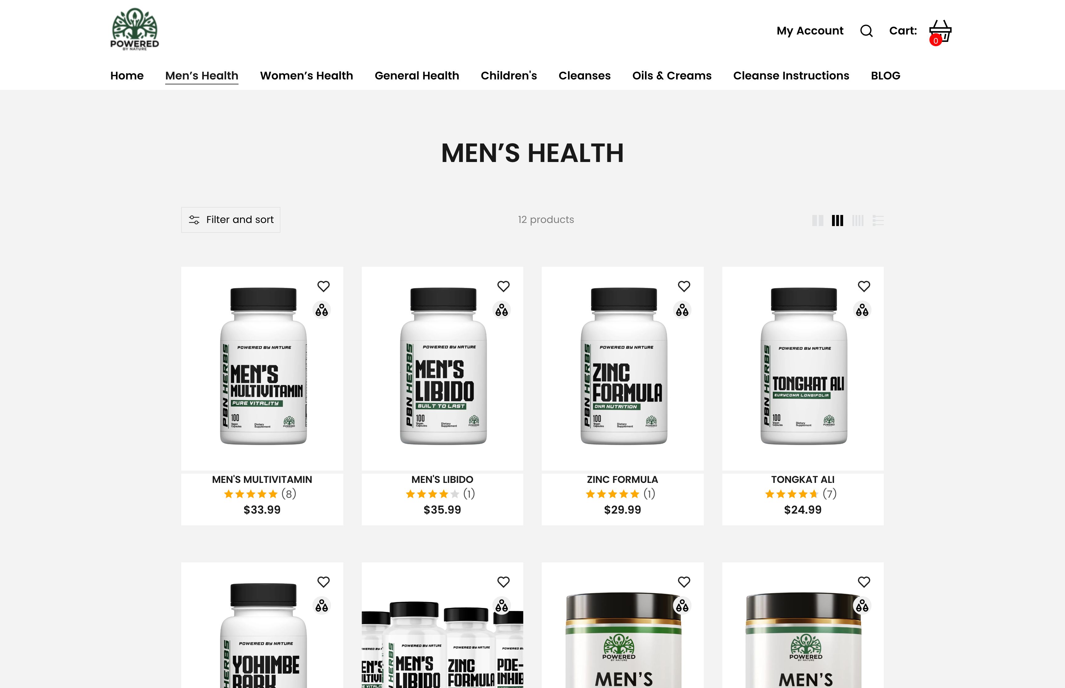 Powered By Nature Herbs - Store Designing - Facebook Advertising - CRO
