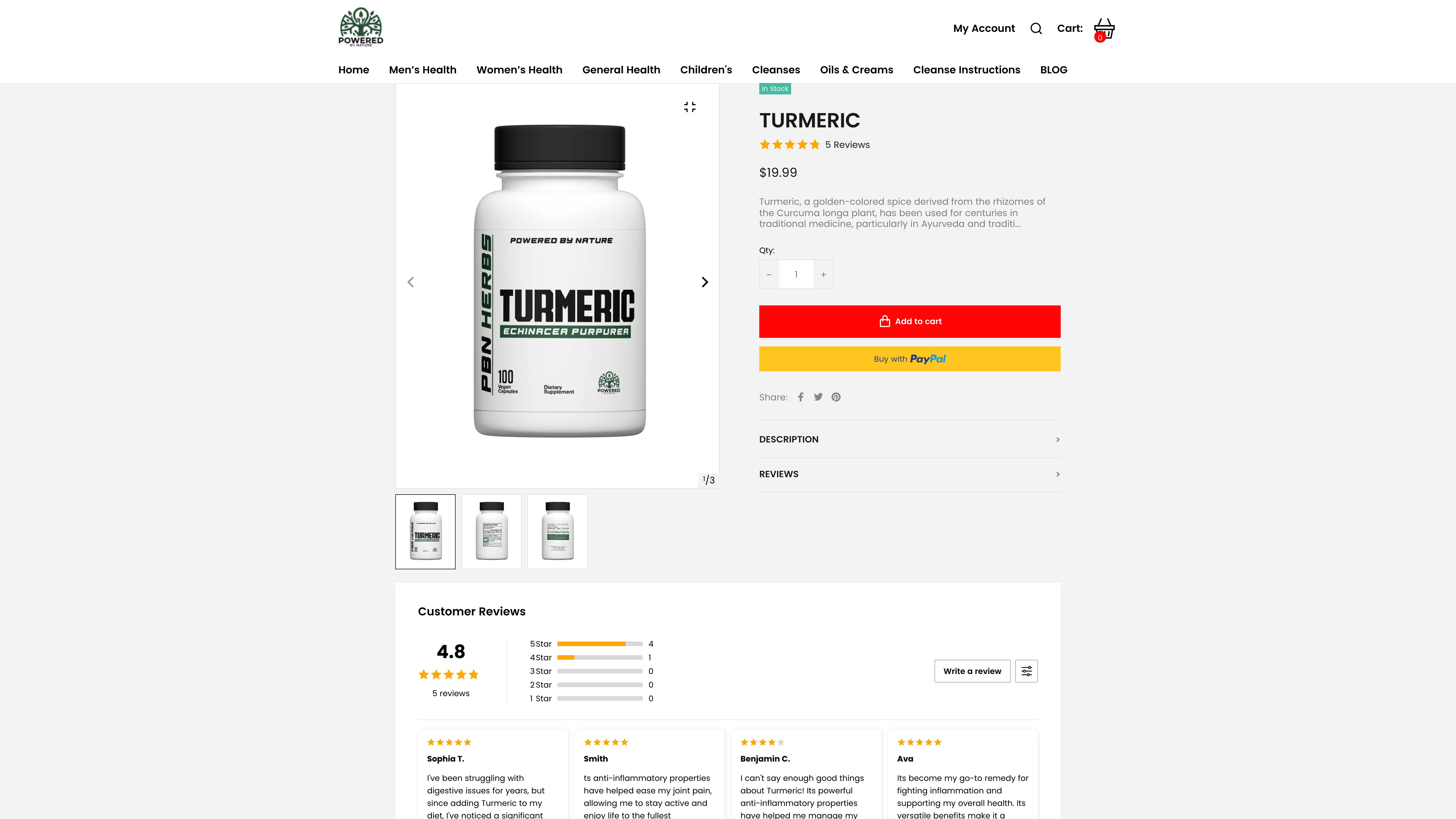 Powered By Nature Herbs - Store Designing - Facebook Advertising - CRO screenshot 5