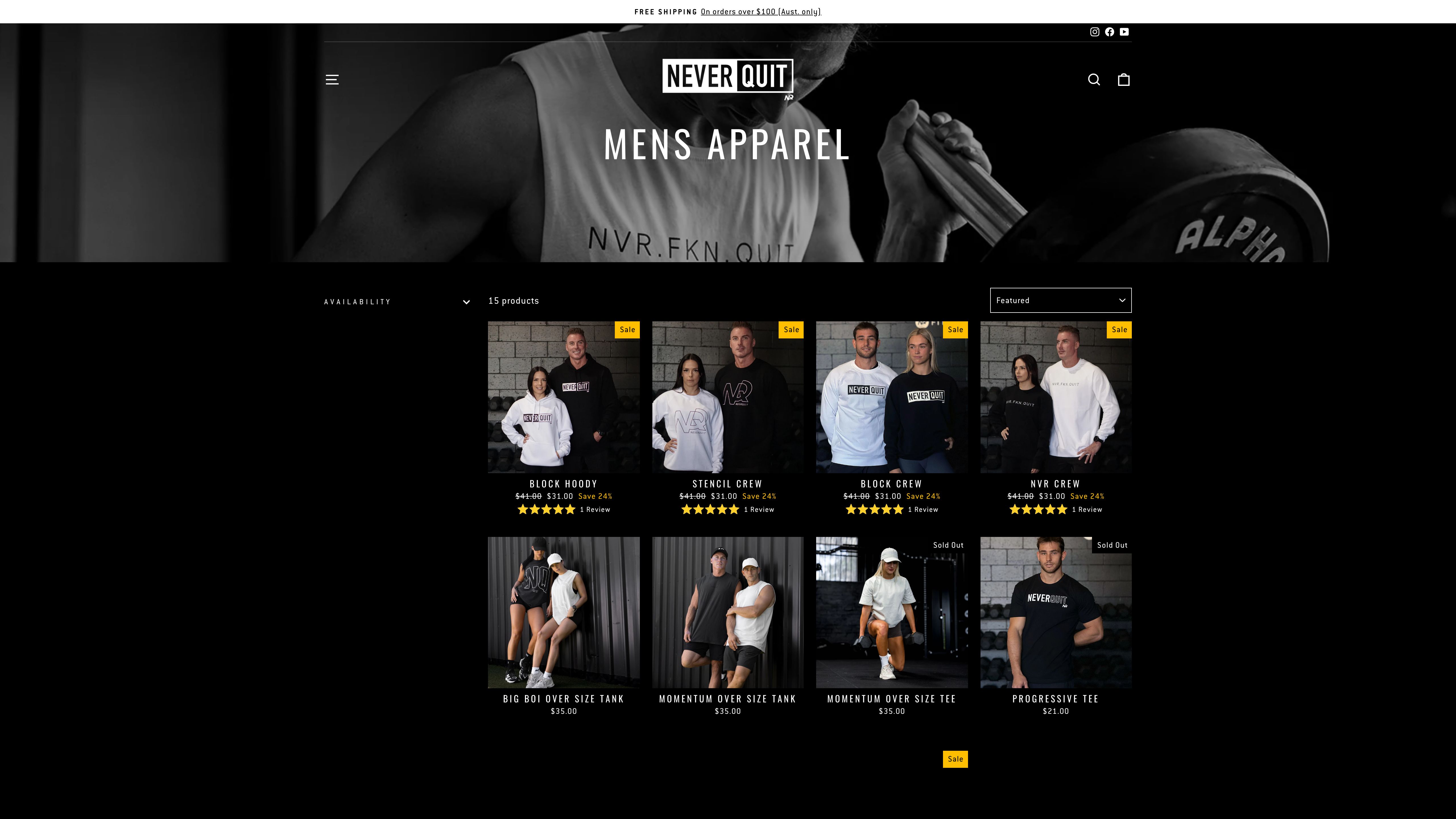 Never Quit - Web design for WOW beyond any theme template screenshot 6