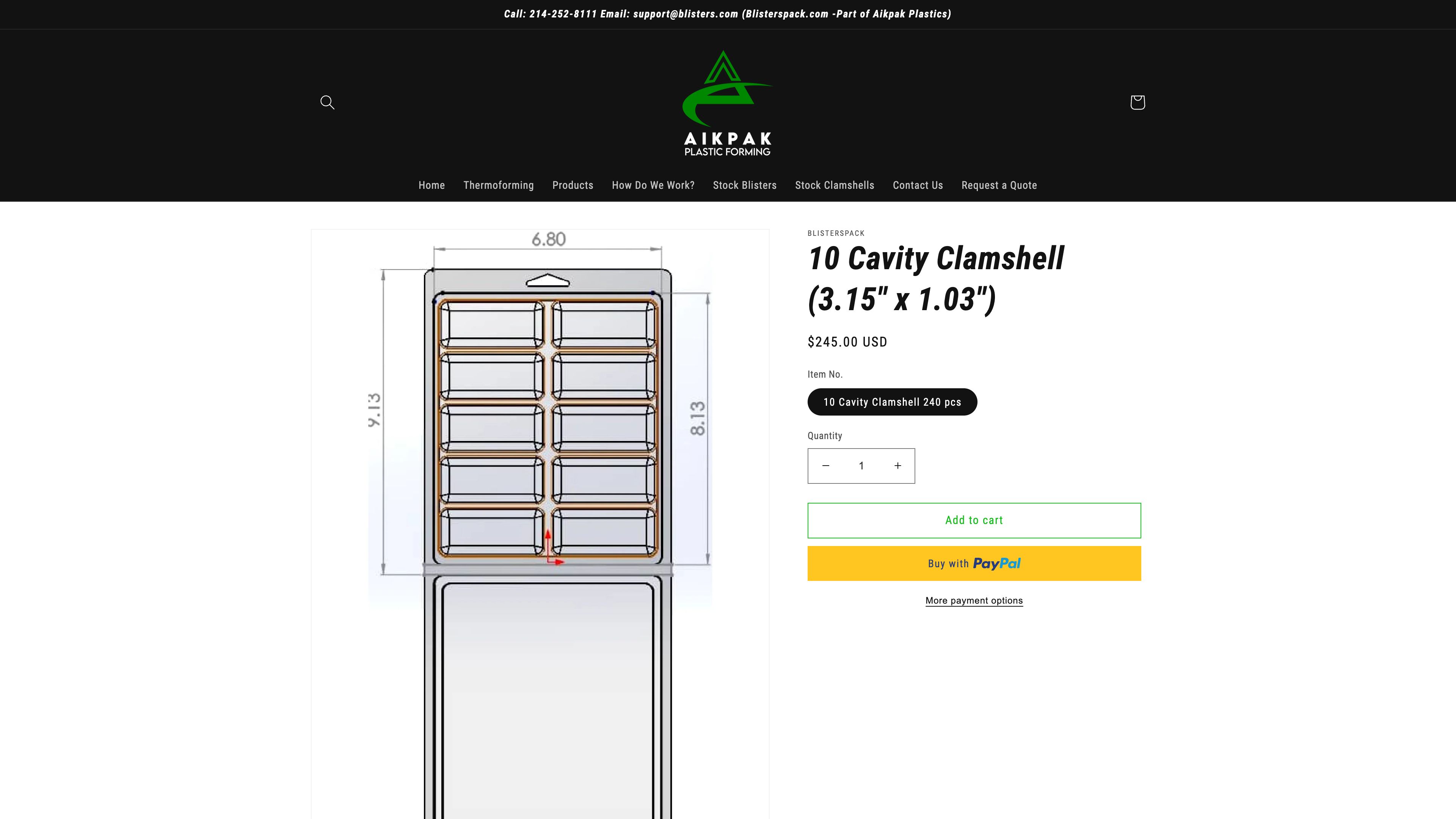Thermoforming Business Website Development screenshot 3