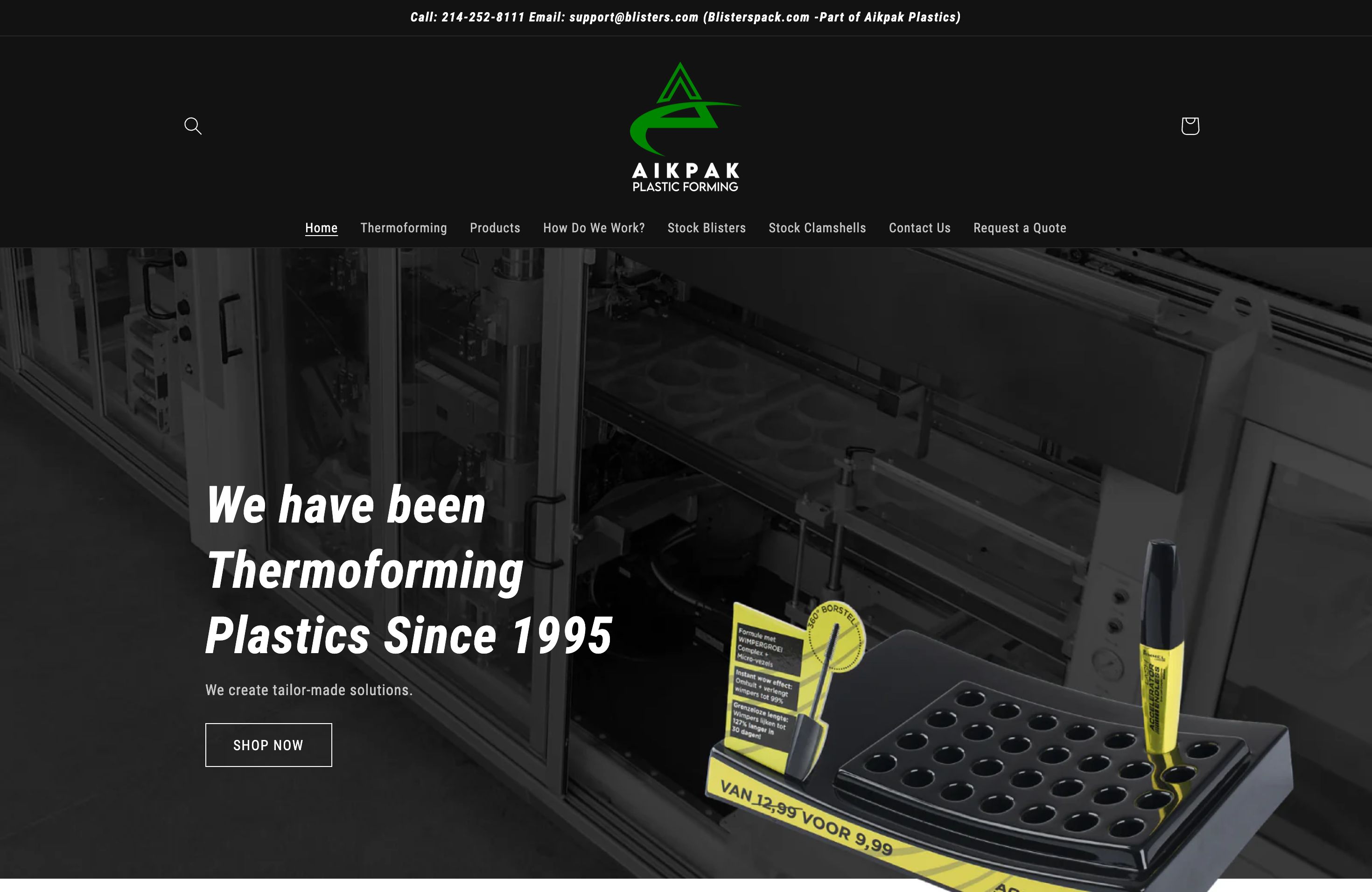 Thermoforming Business Website Development screenshot 5
