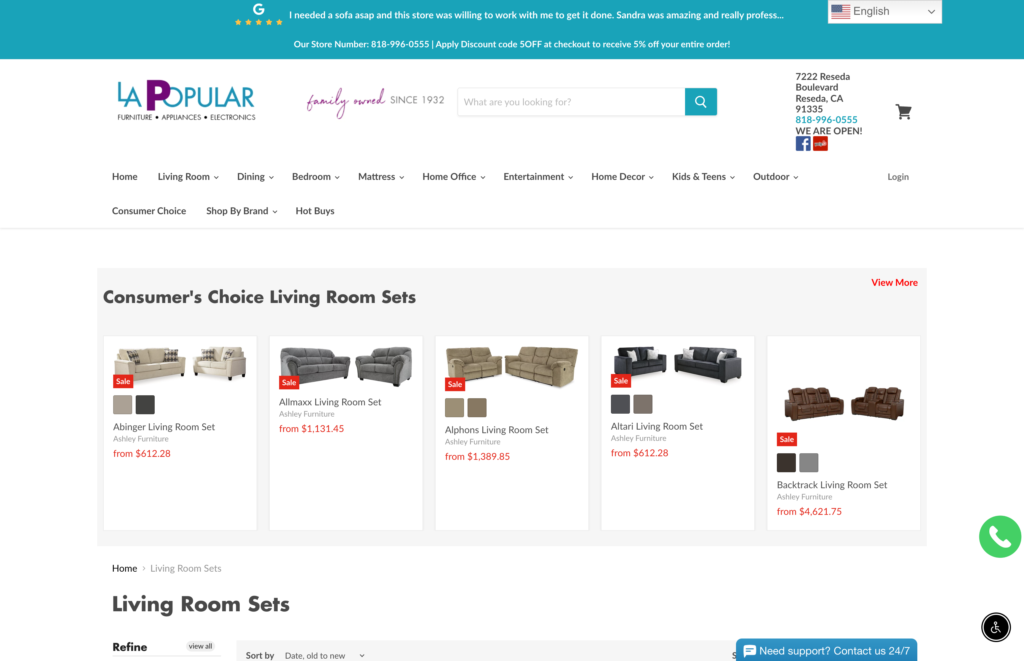 LA Popular Furniture screenshot