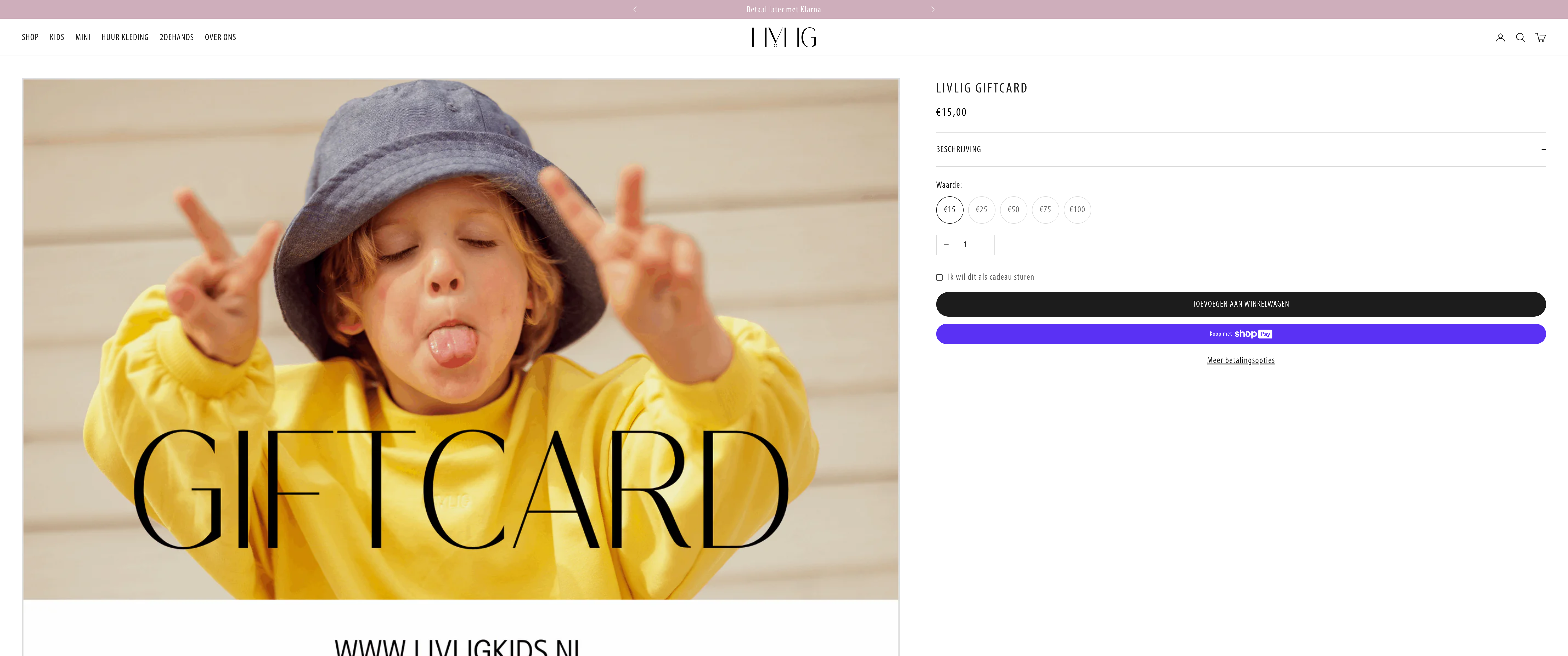Webshop Livlig screenshot 3