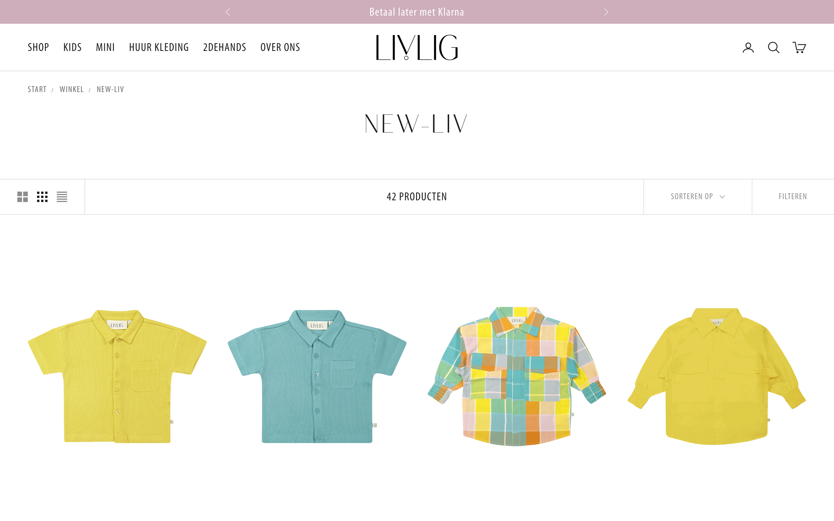 Webshop Livlig screenshot 2