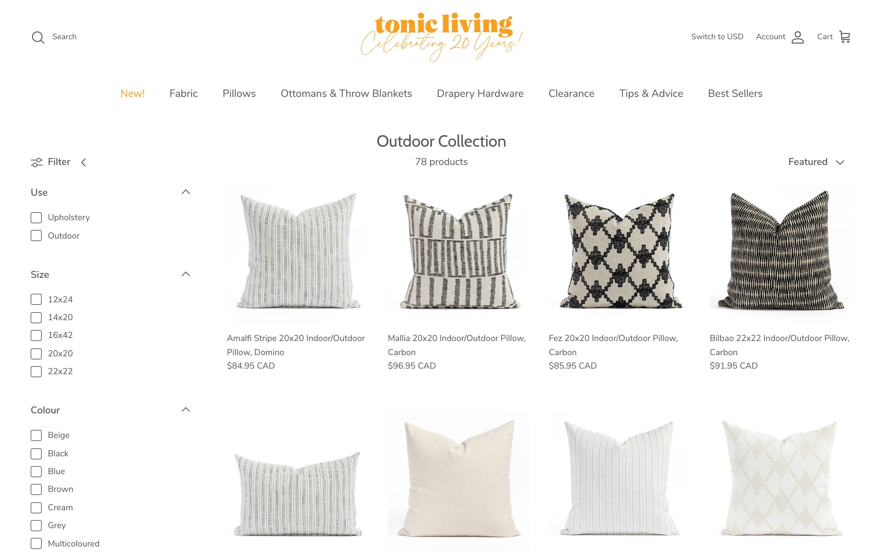Custom Shopify Plus Theme Development for Tonic Living