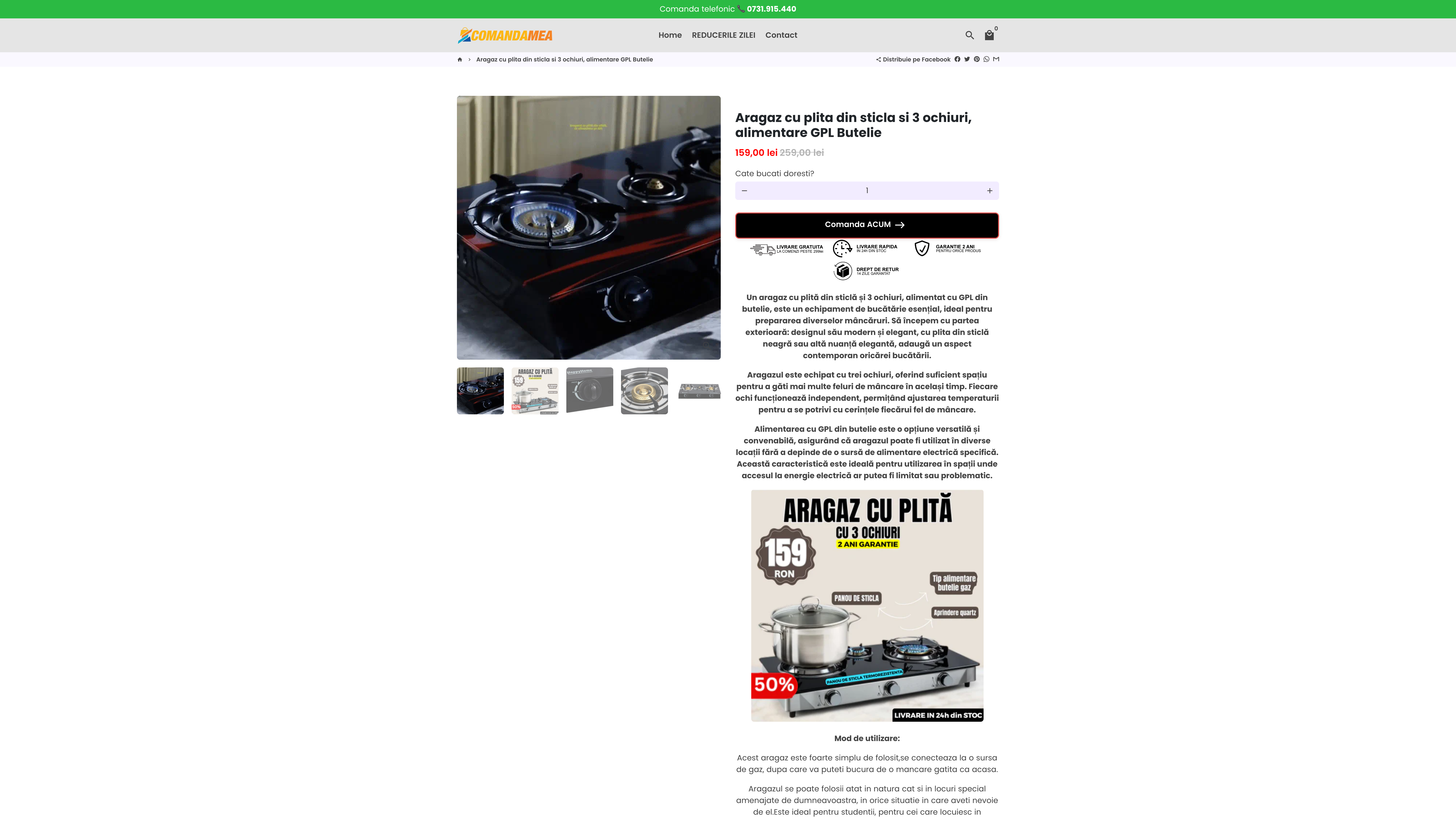 Comandamea.ro screenshot 5