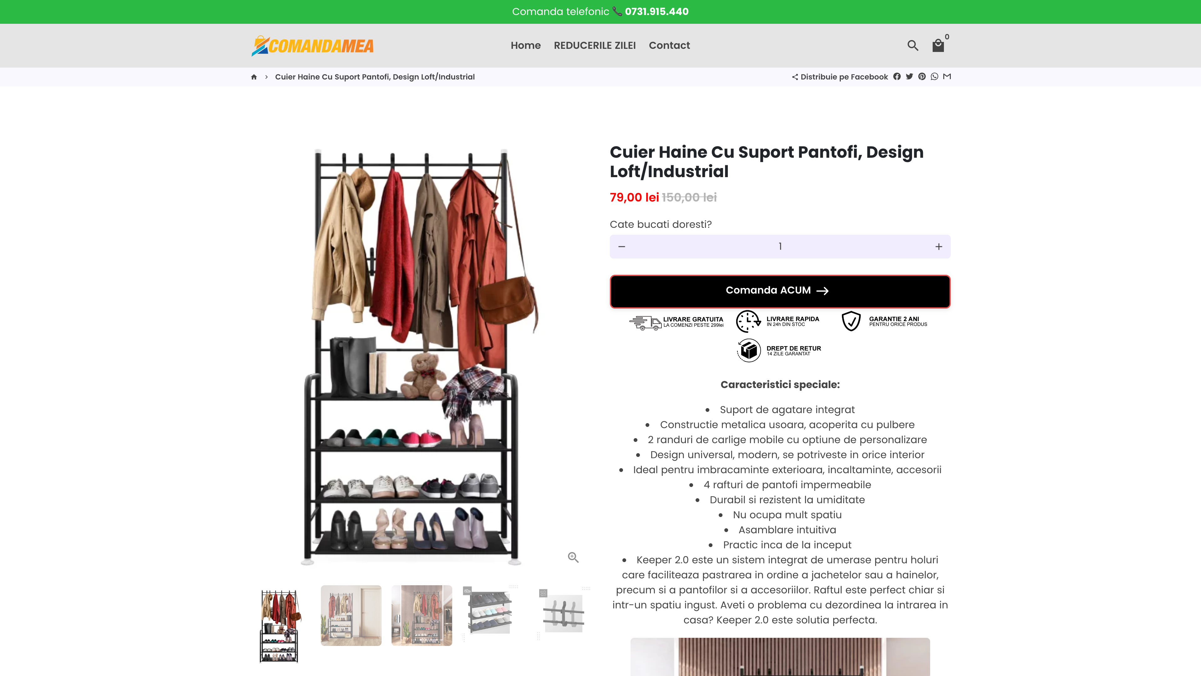Comandamea.ro screenshot 4