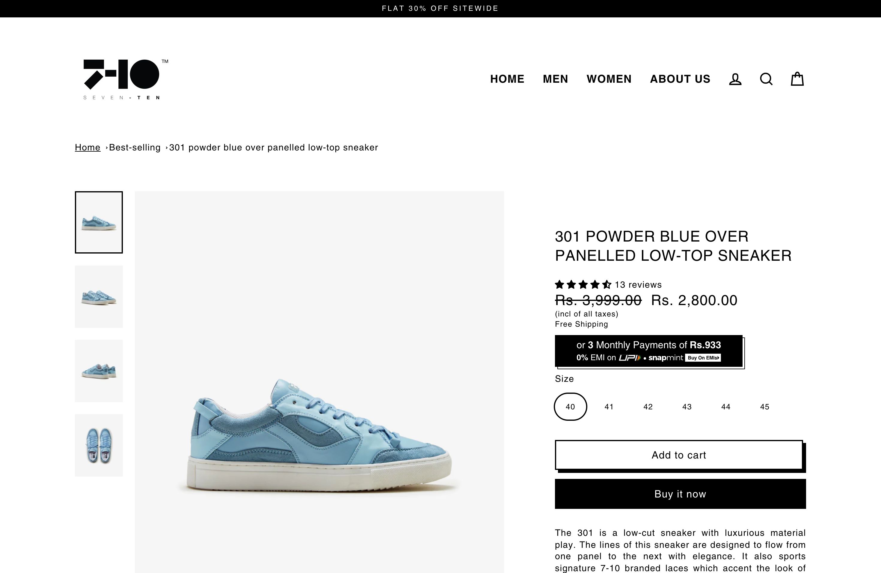 Seven Ten: Homegrown Sneaker Design and Ongoing Website Management