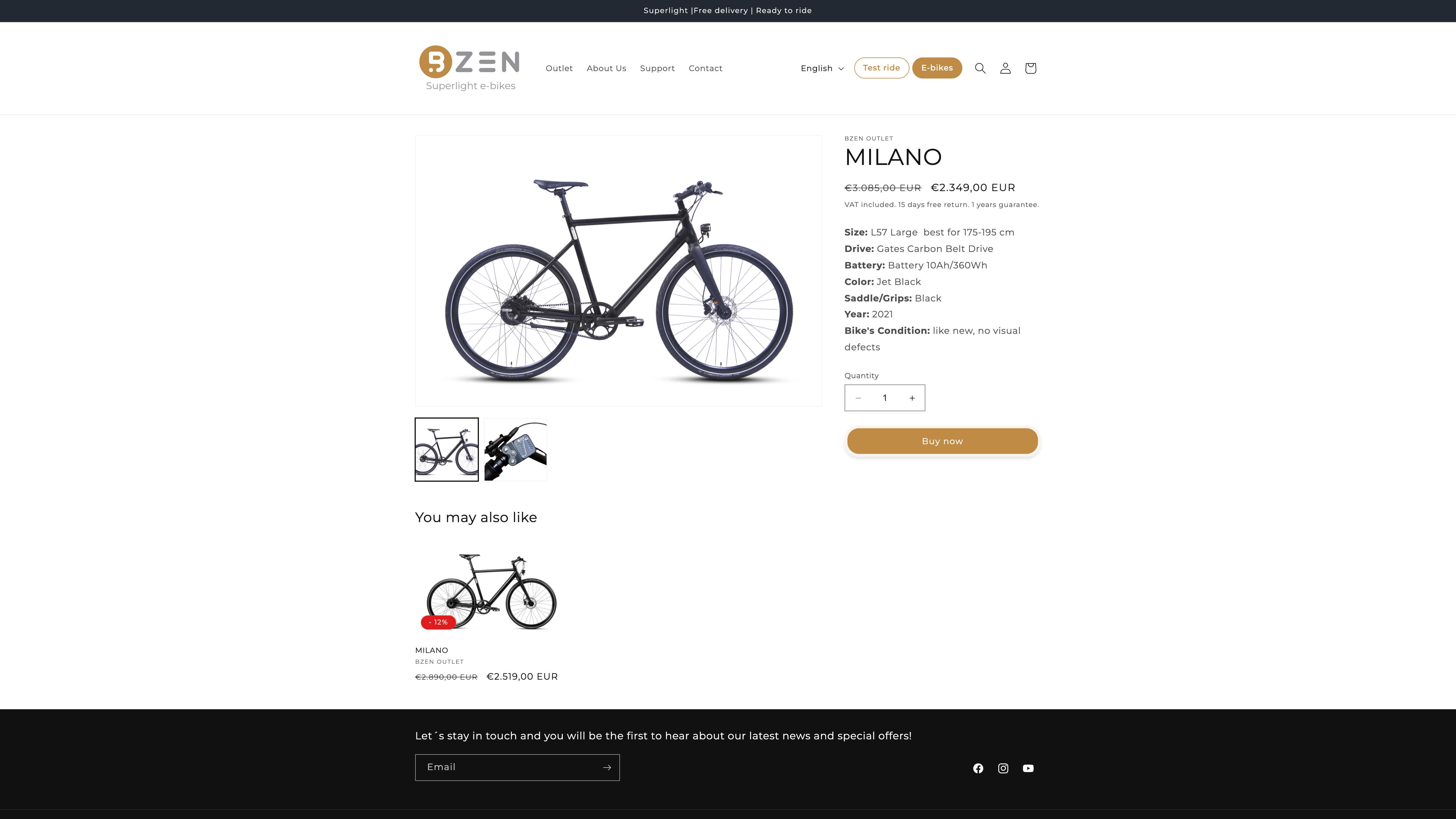 International outlet store screenshot 3