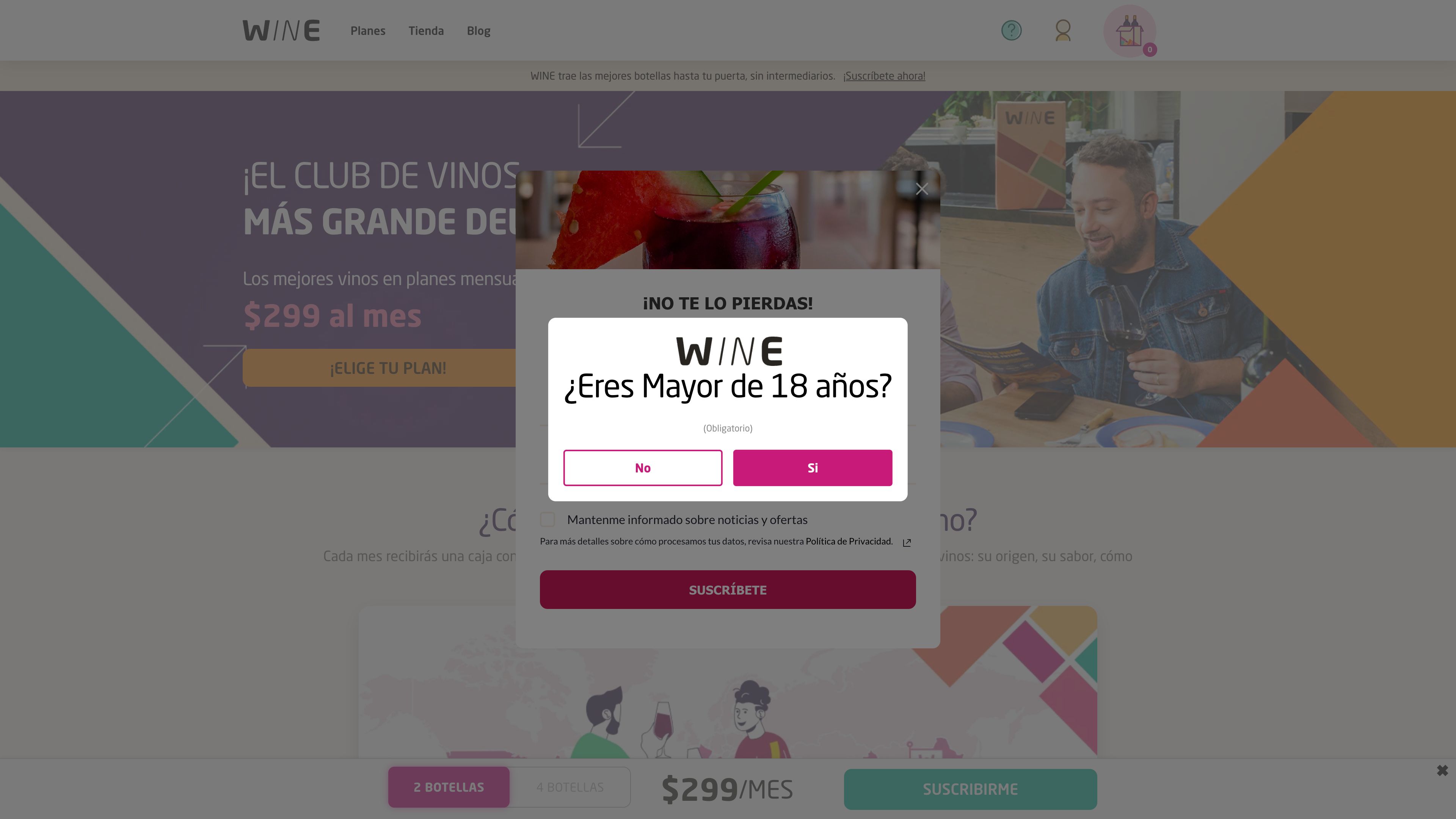 Wine Store design and development screenshot 3