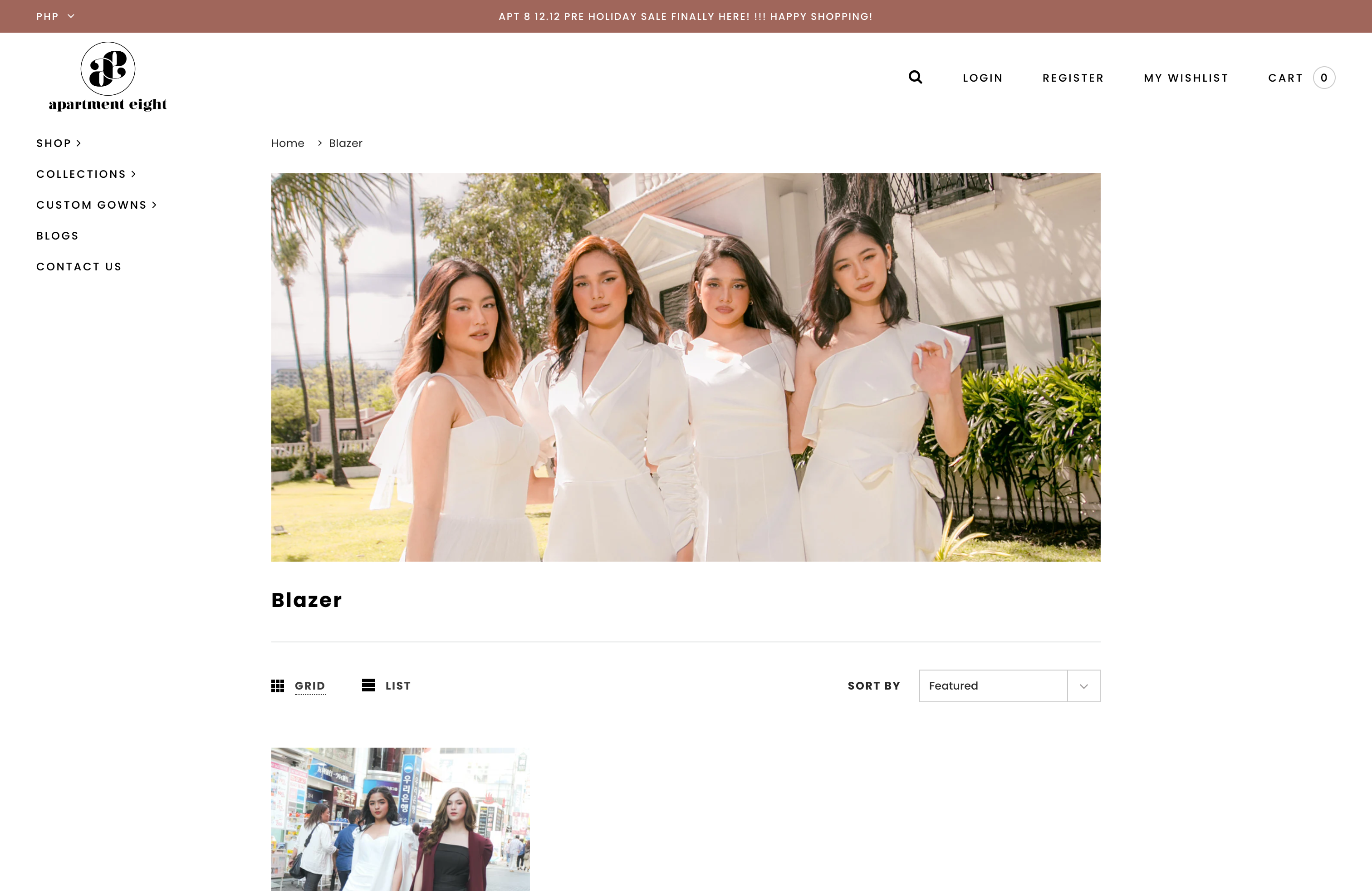 Apartment 8 Clothing Website screenshot 3