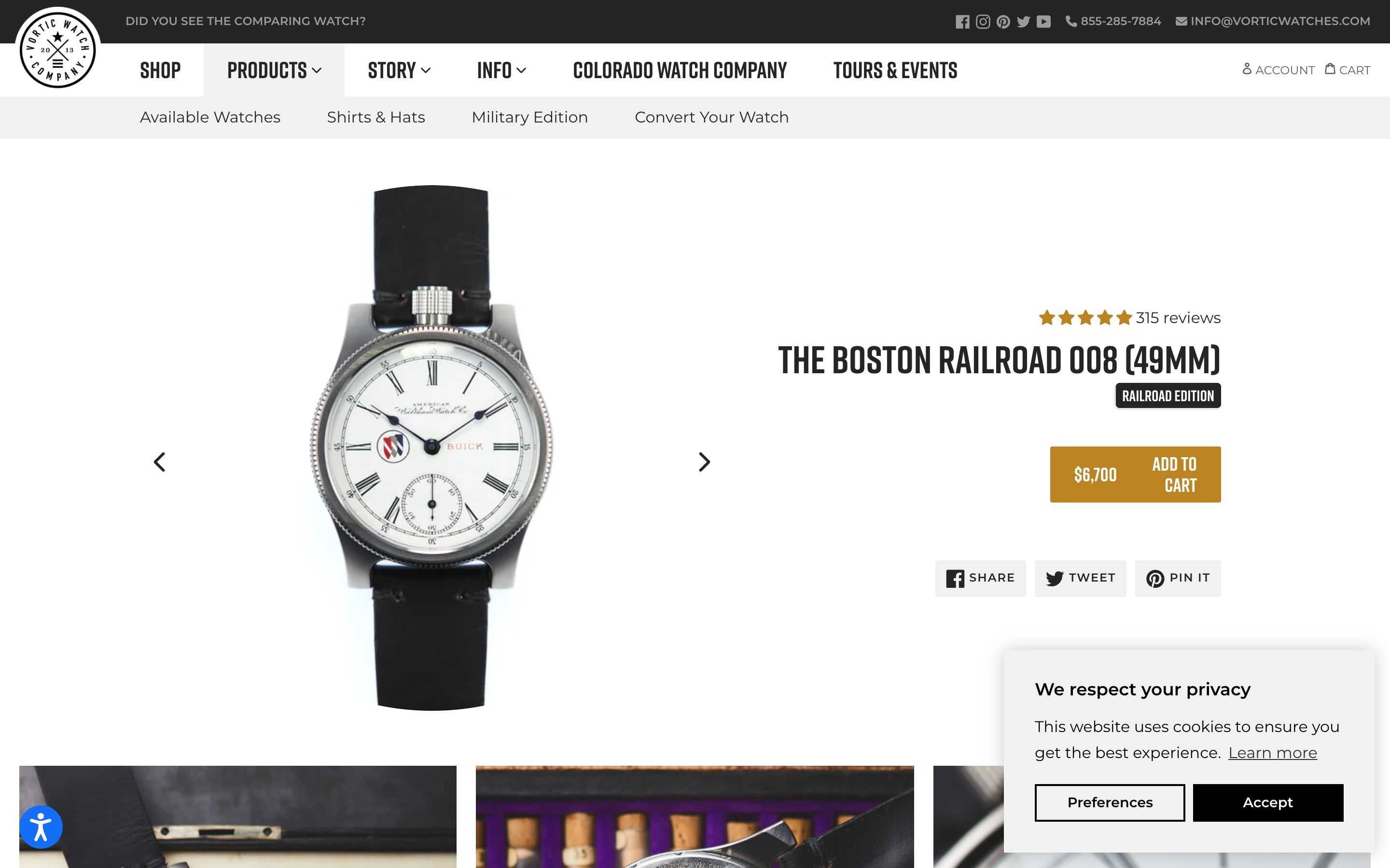 Vortic Watch Co screenshot 4