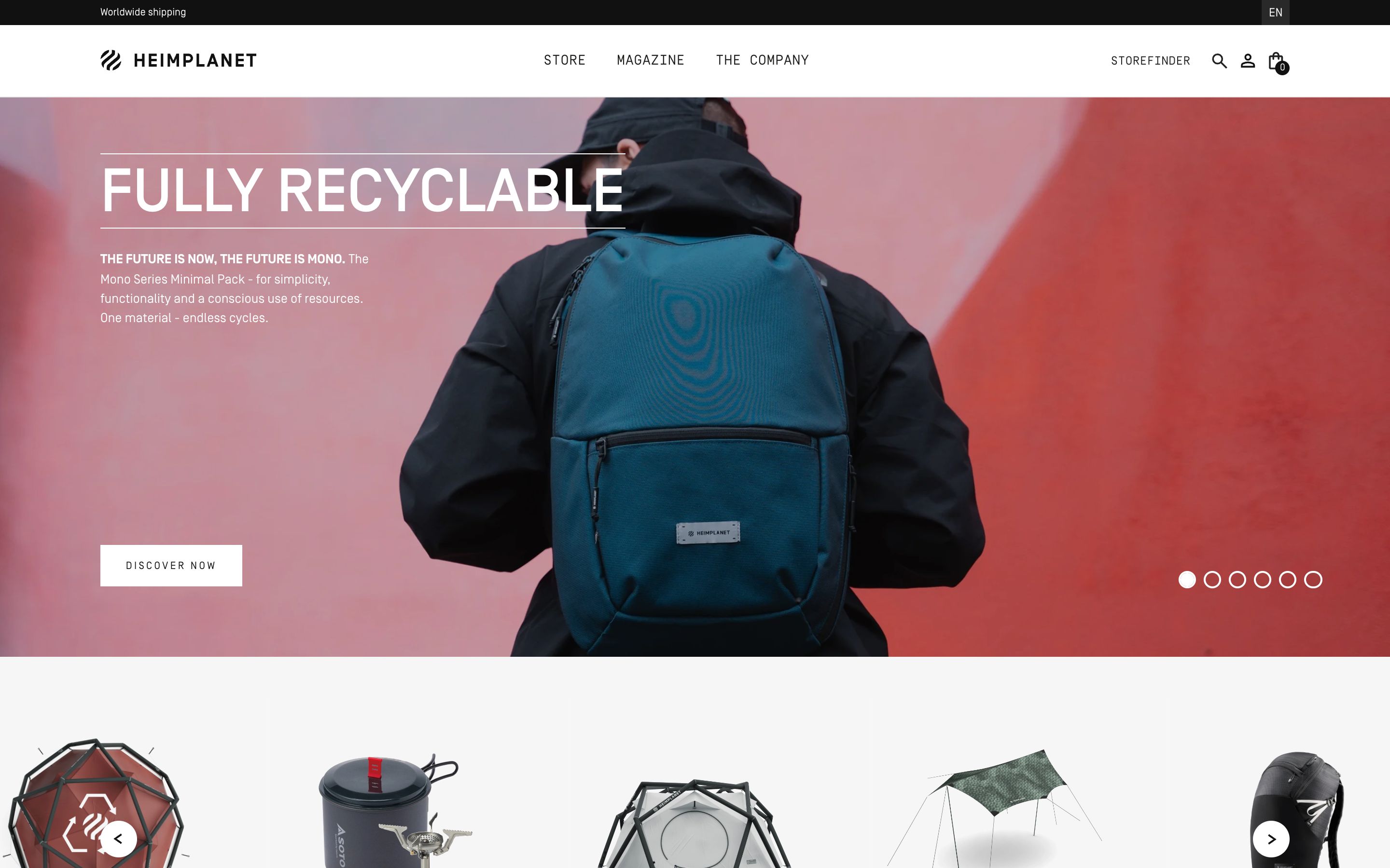 Heimplanet (Outdoor-Zelte & D2C) · Custom Shopify Theme screenshot 7