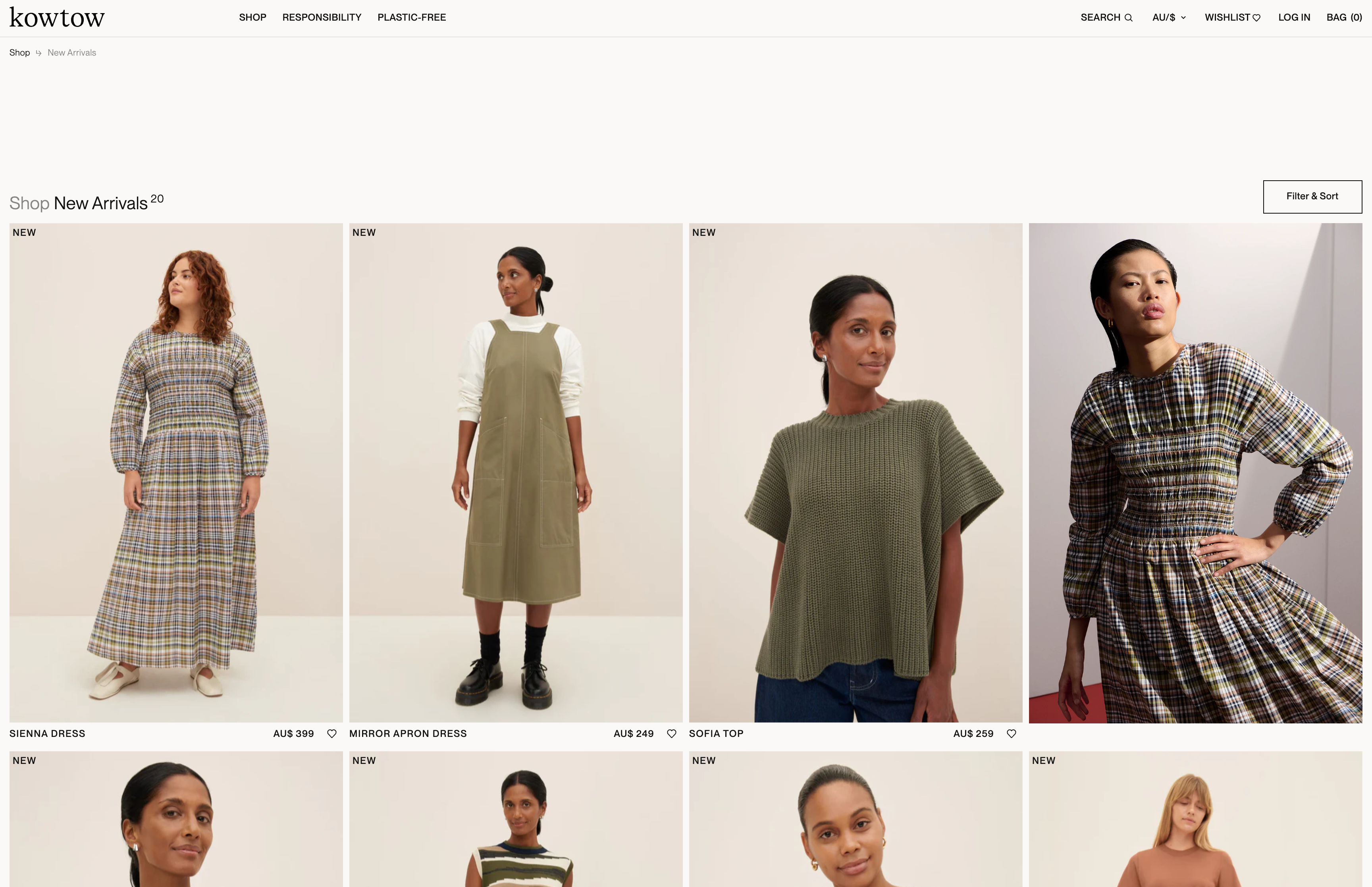 Kowtow - Retail, Fashion - DTC screenshot 2
