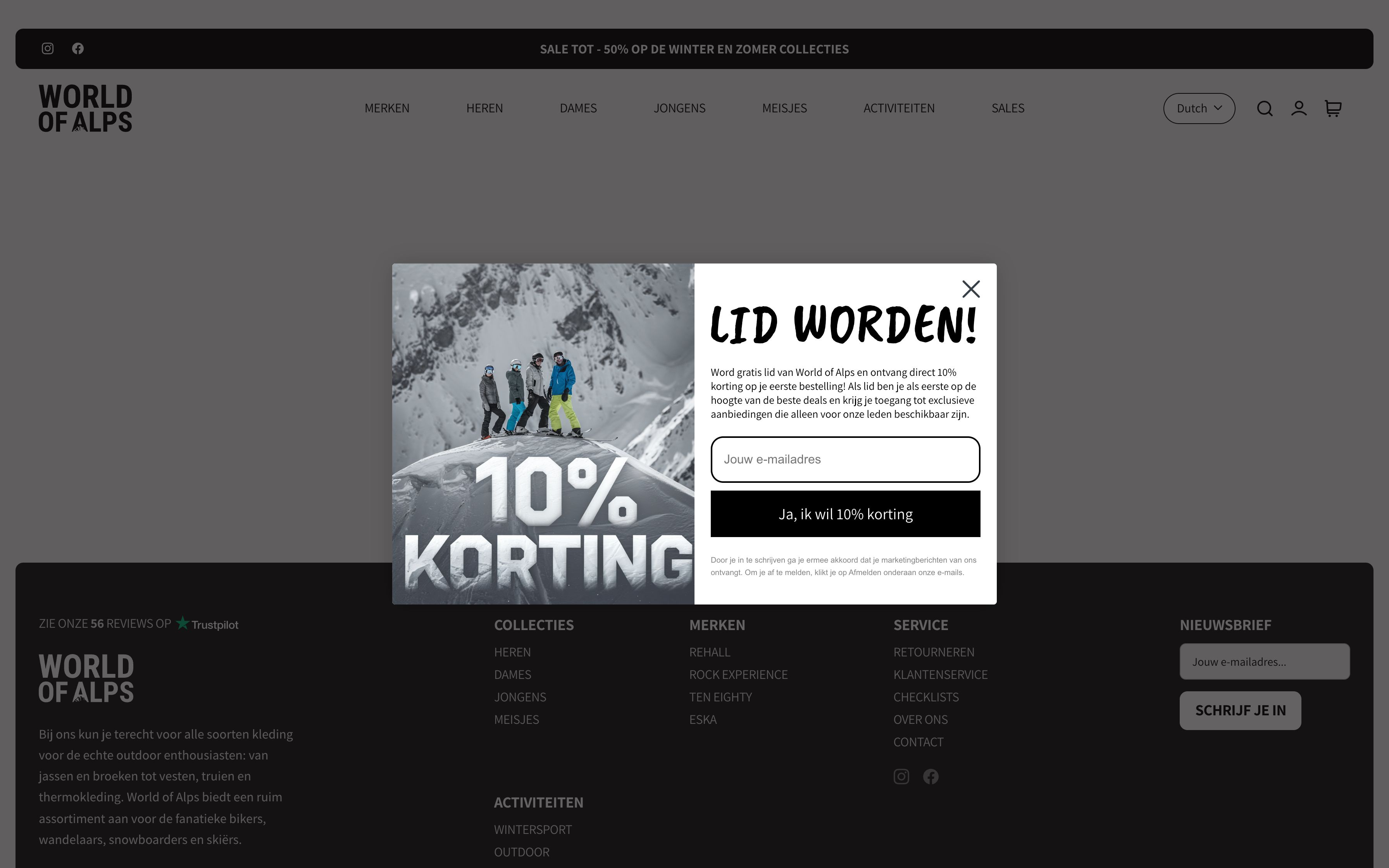 Shopfiy Store for Outdoor Clothing and Accessories screenshot 3