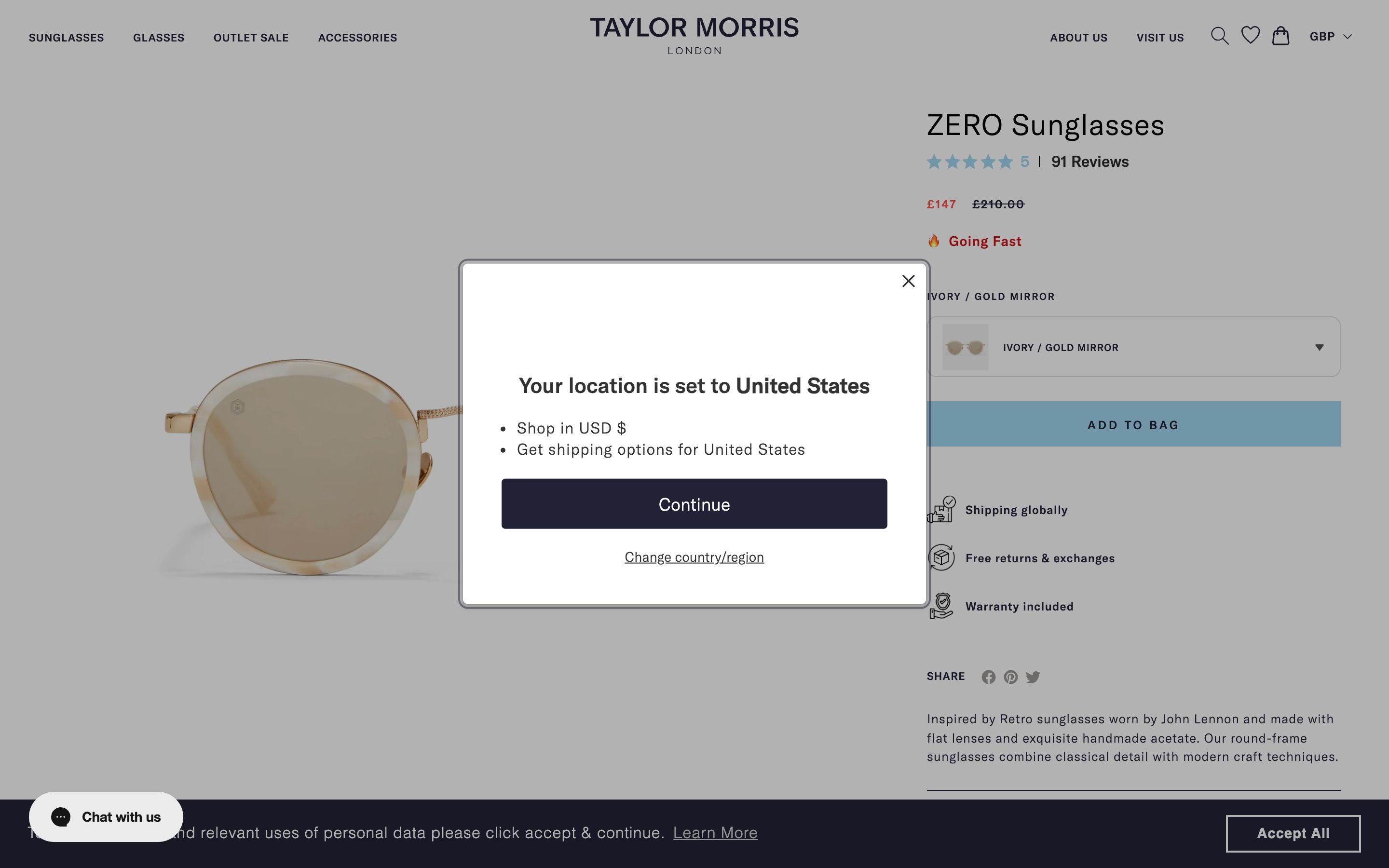 Luxury Eyewear Brand: Taylor Morris