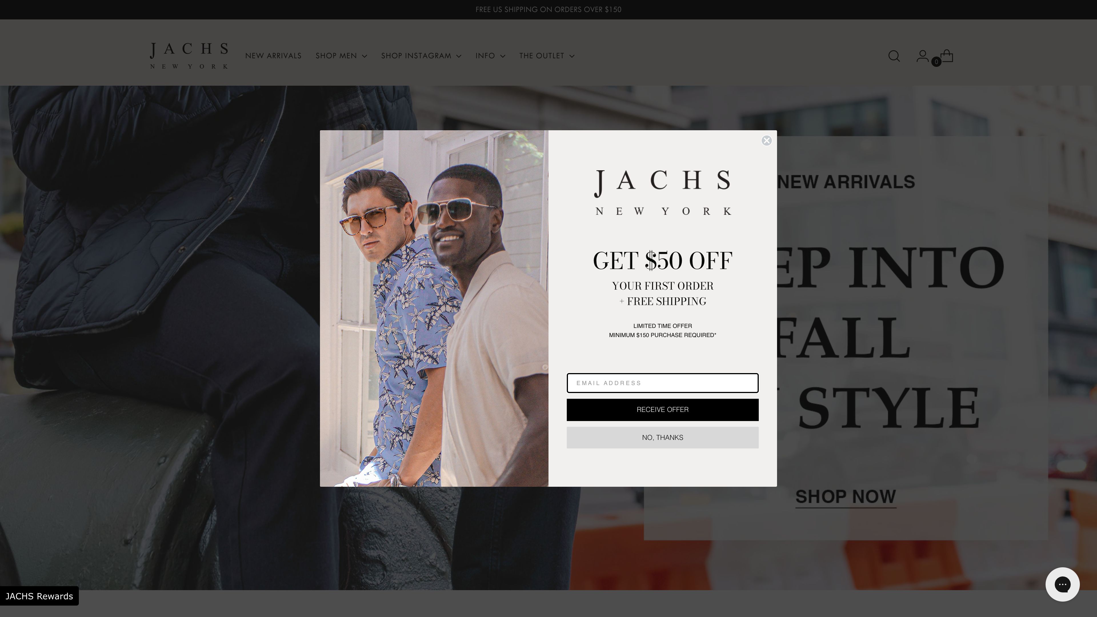 Jachs NY - Shopify Plus design and implementation screenshot 4