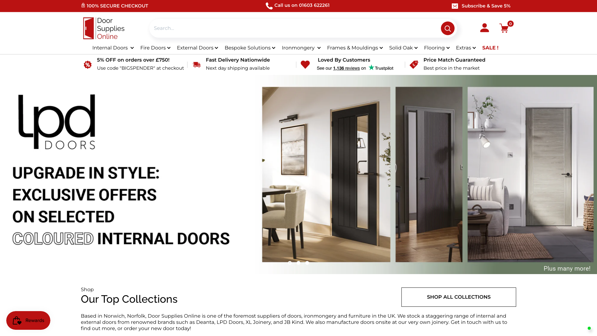 Doors Supplies Online — E-commerce Performance Optimization