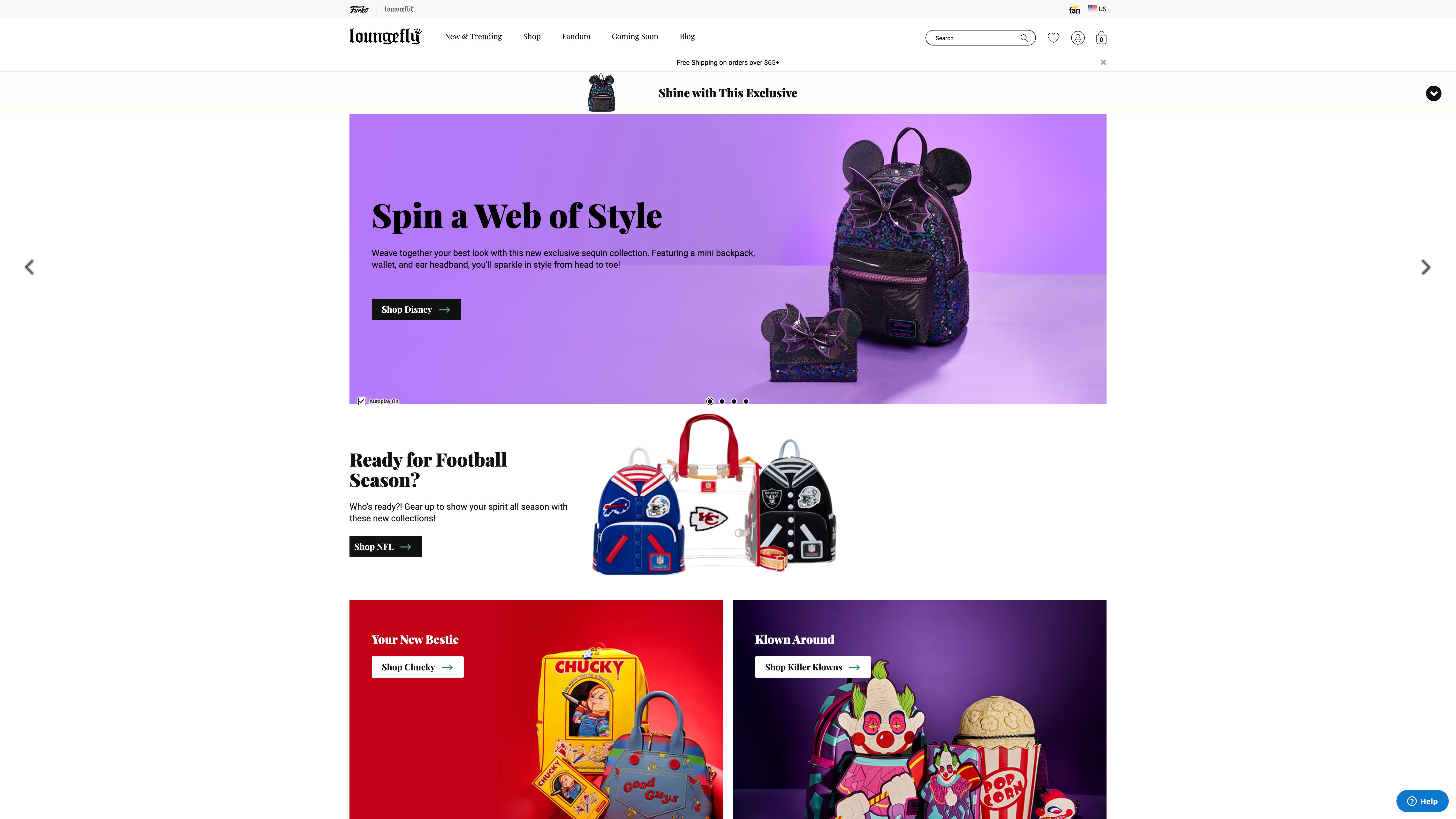 Shopify Plus Migration and Development for Loungefly