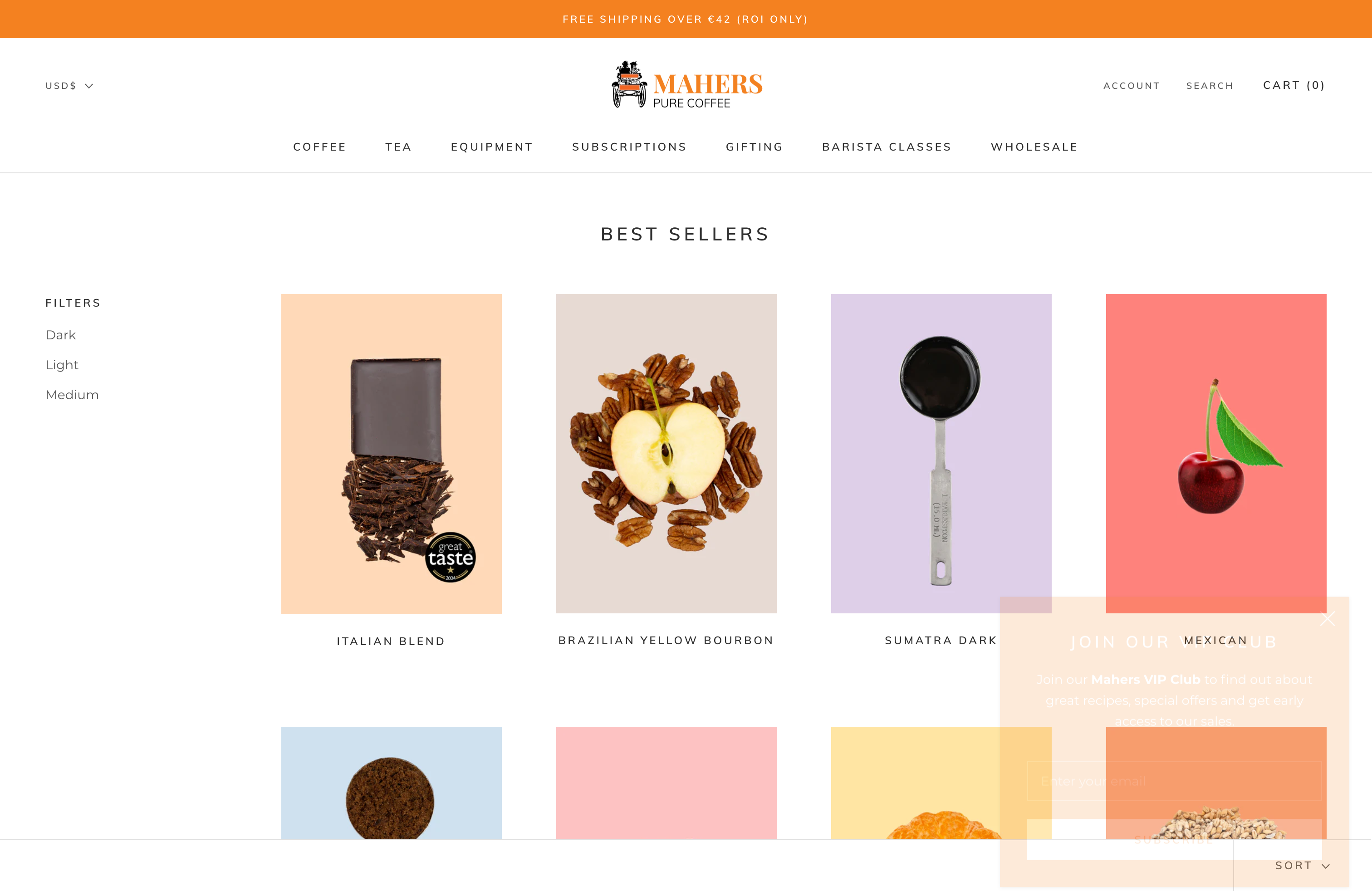 Mahers Pure Coffee screenshot