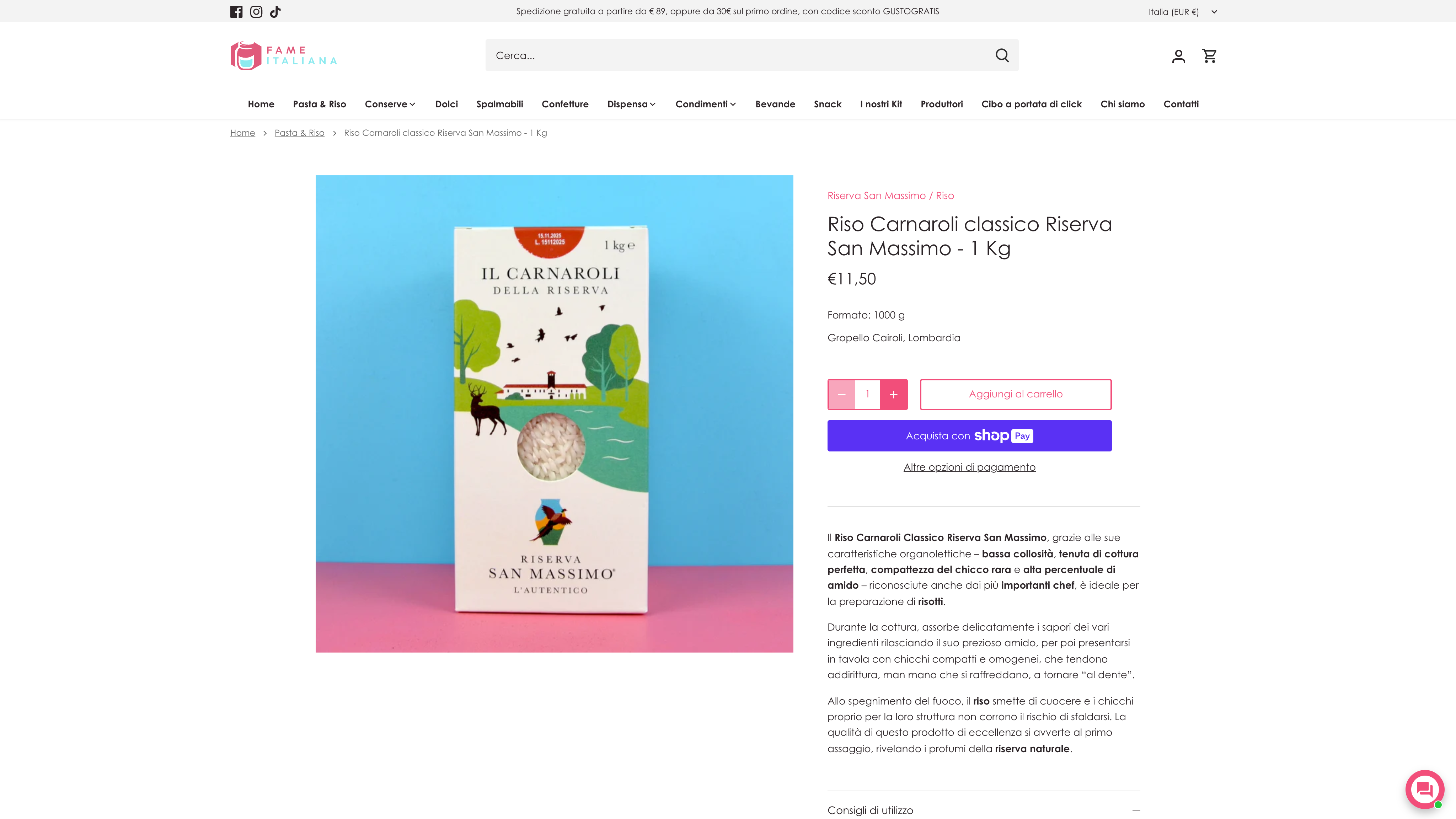 Fameitaliana - L'autentica cucina italiana nella tua dispensa screenshot 5