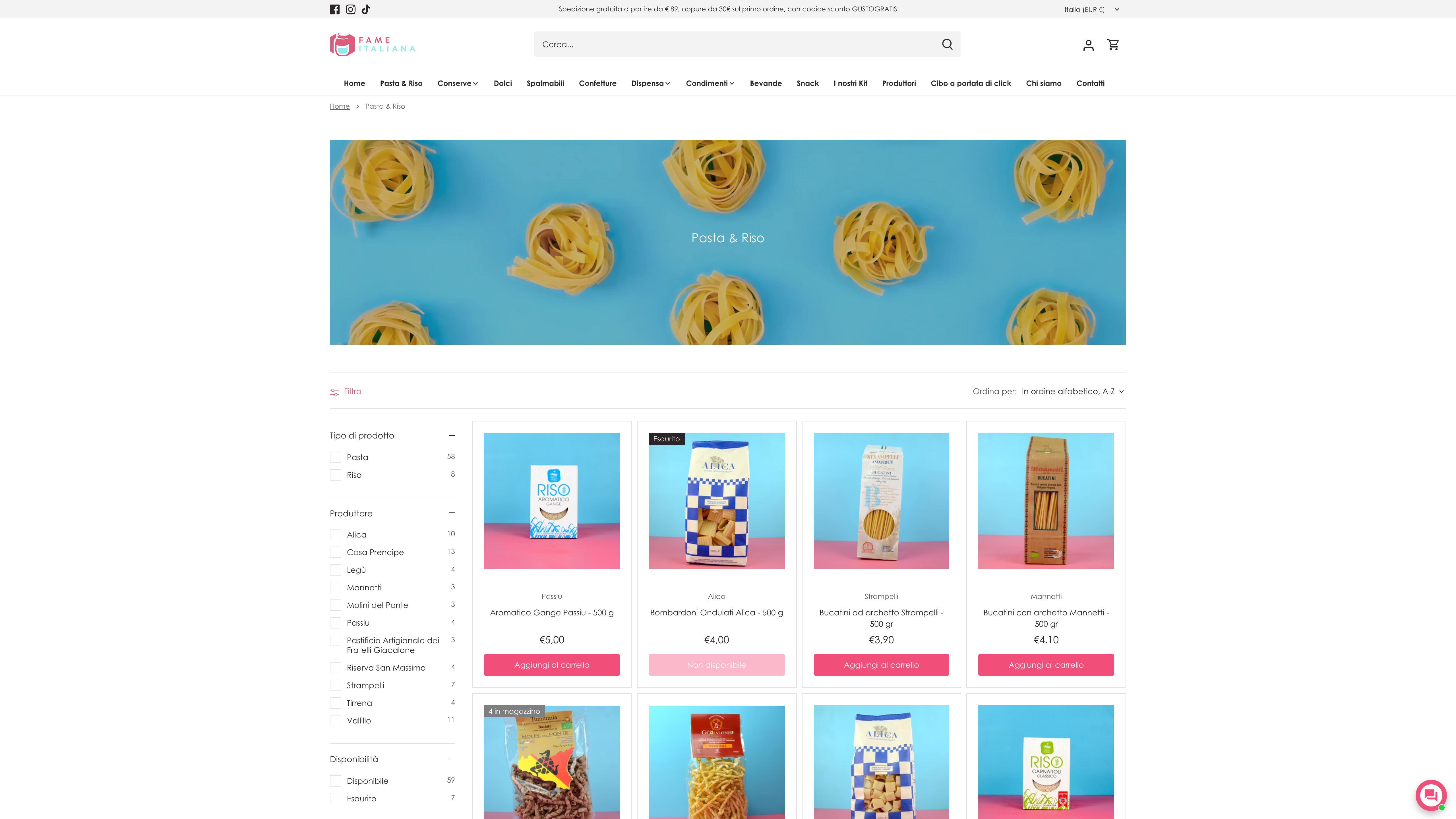 Fameitaliana - L'autentica cucina italiana nella tua dispensa screenshot 3