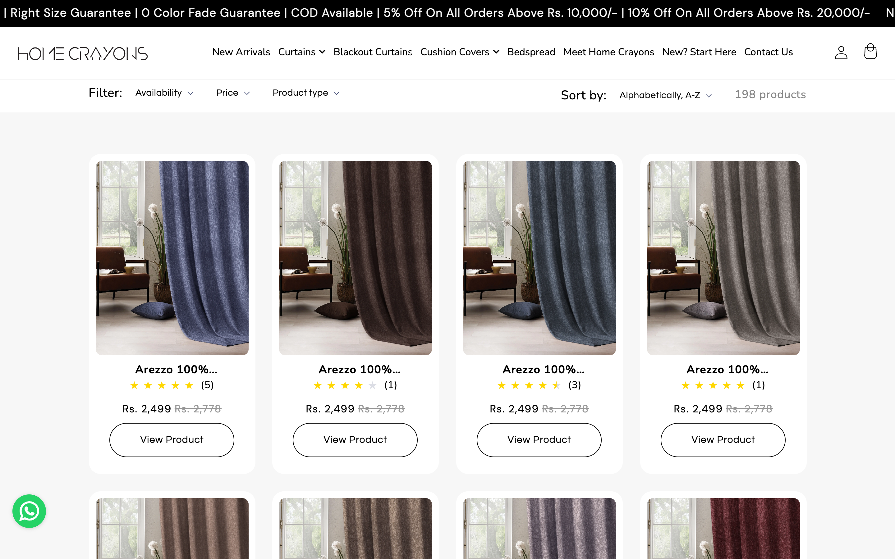 Curtains Brand for the Indian Market: Minimalist Design and Customization Experience