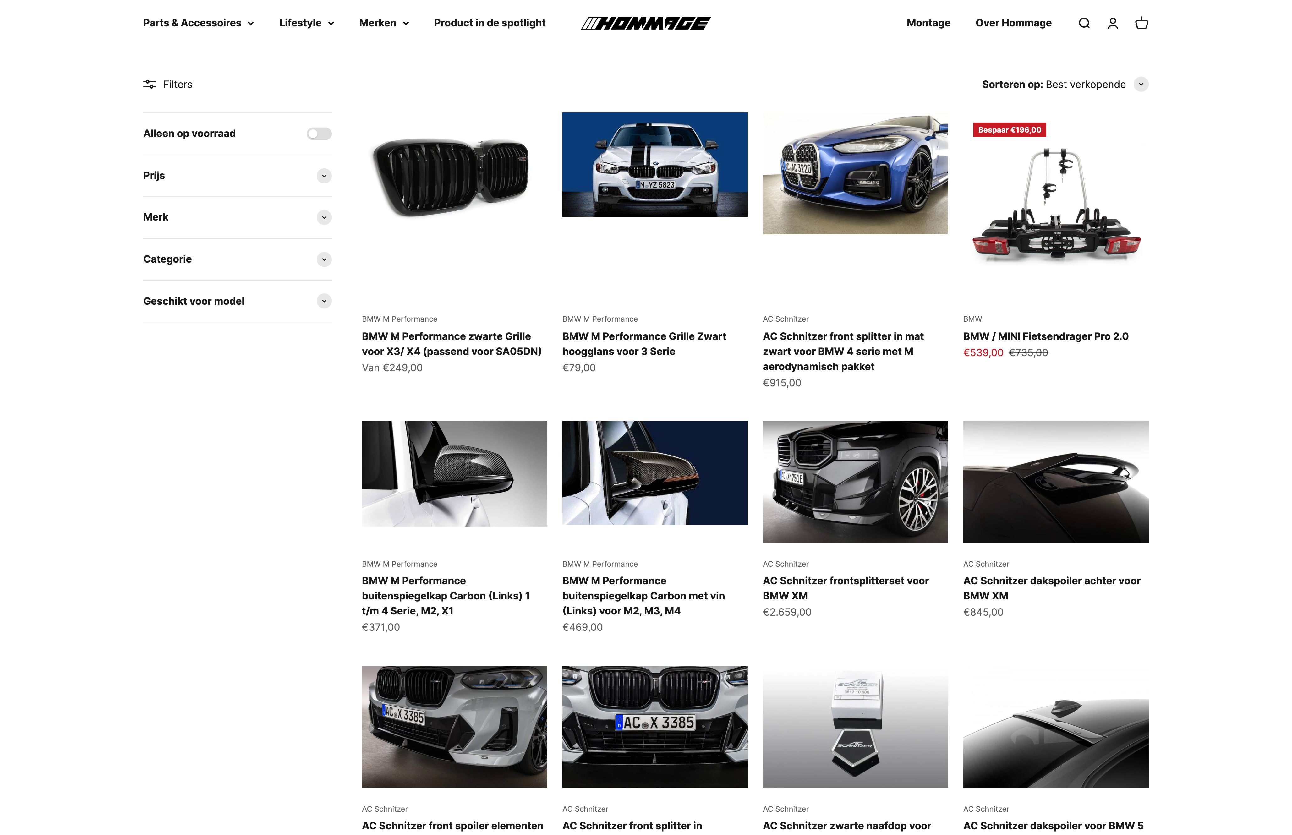 HOMMAGE - A BMW LIFESTYLE & PARTS STORE screenshot 2