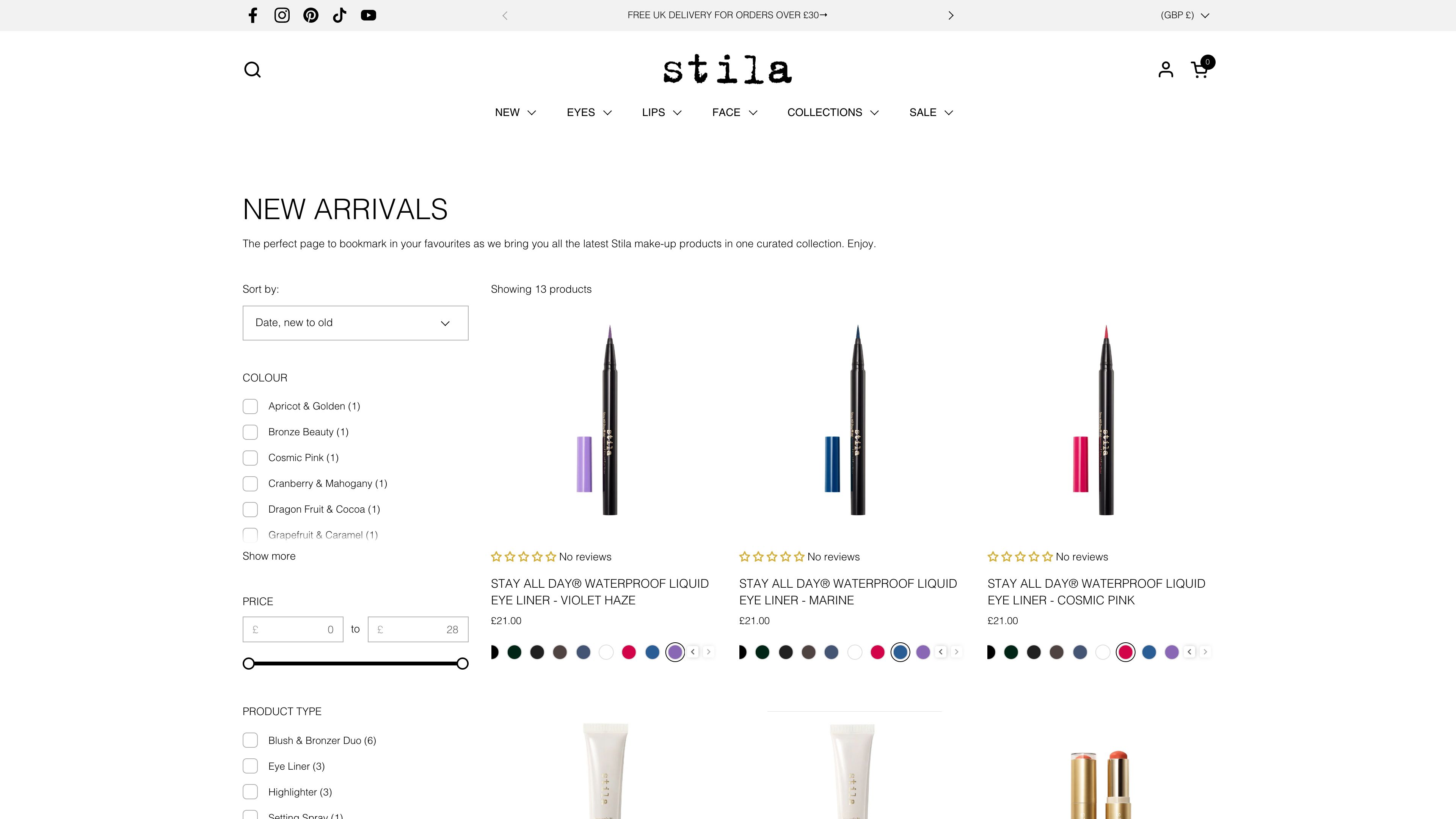 Stila UK screenshot 3