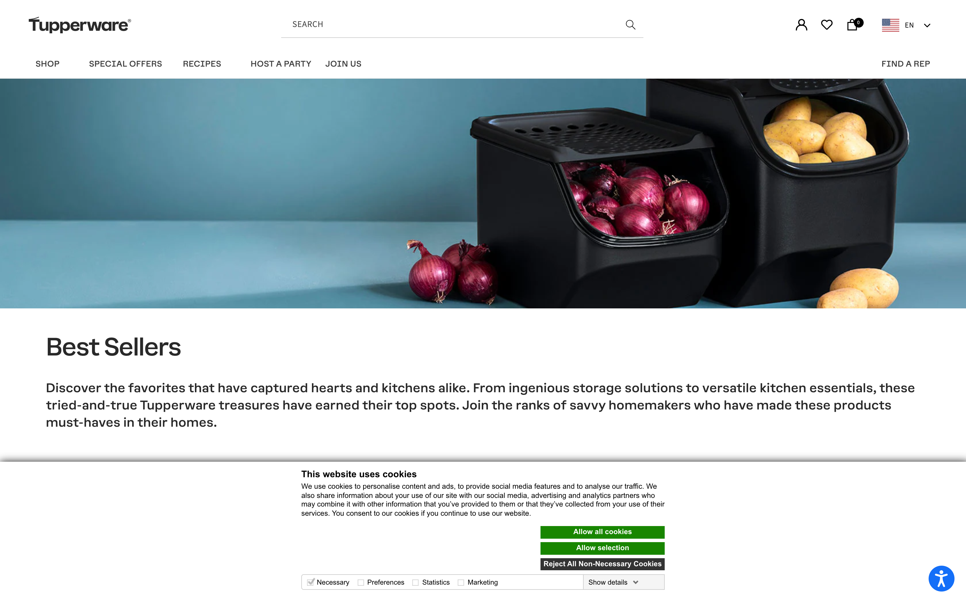 Tupperware screenshot 2