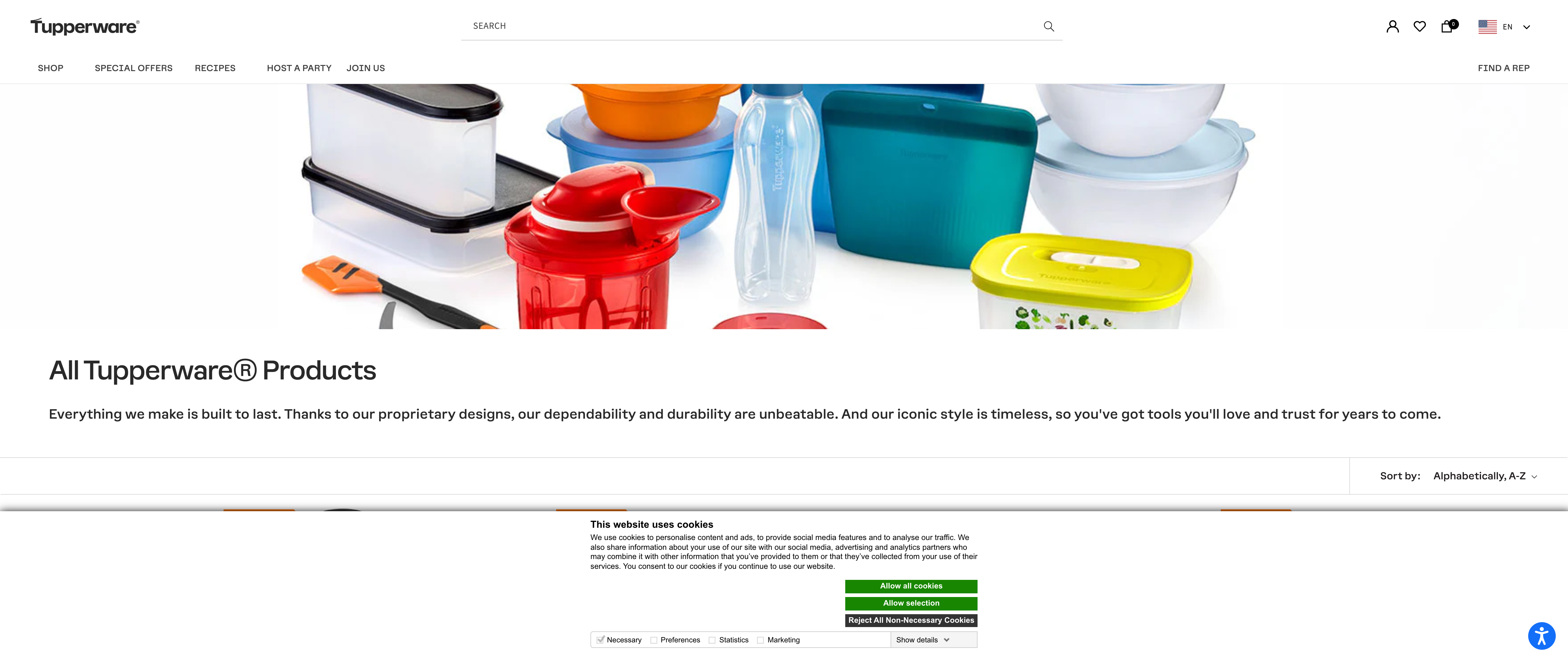 Tupperware screenshot