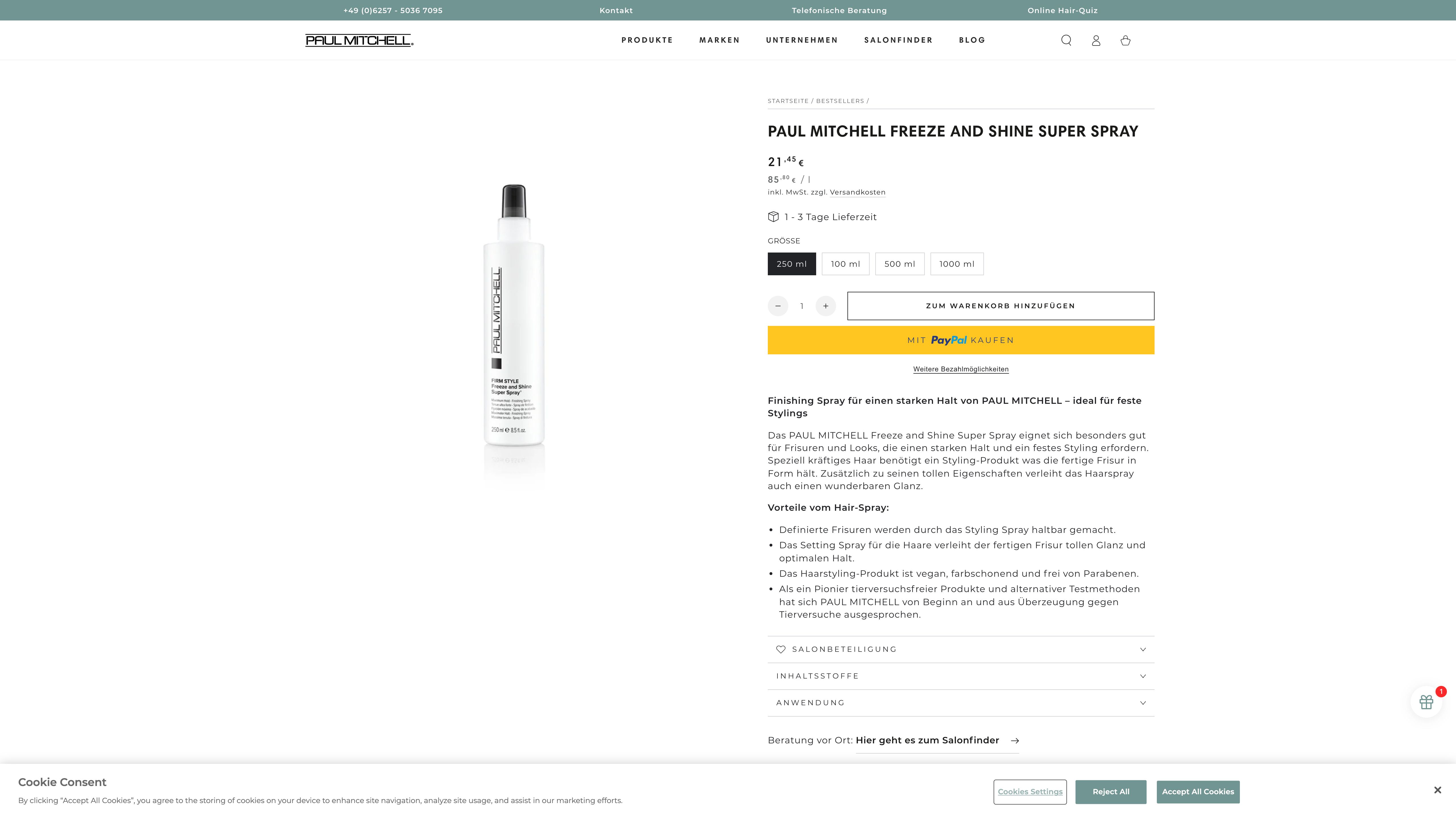 Paul Mitchell (DACH) screenshot 2