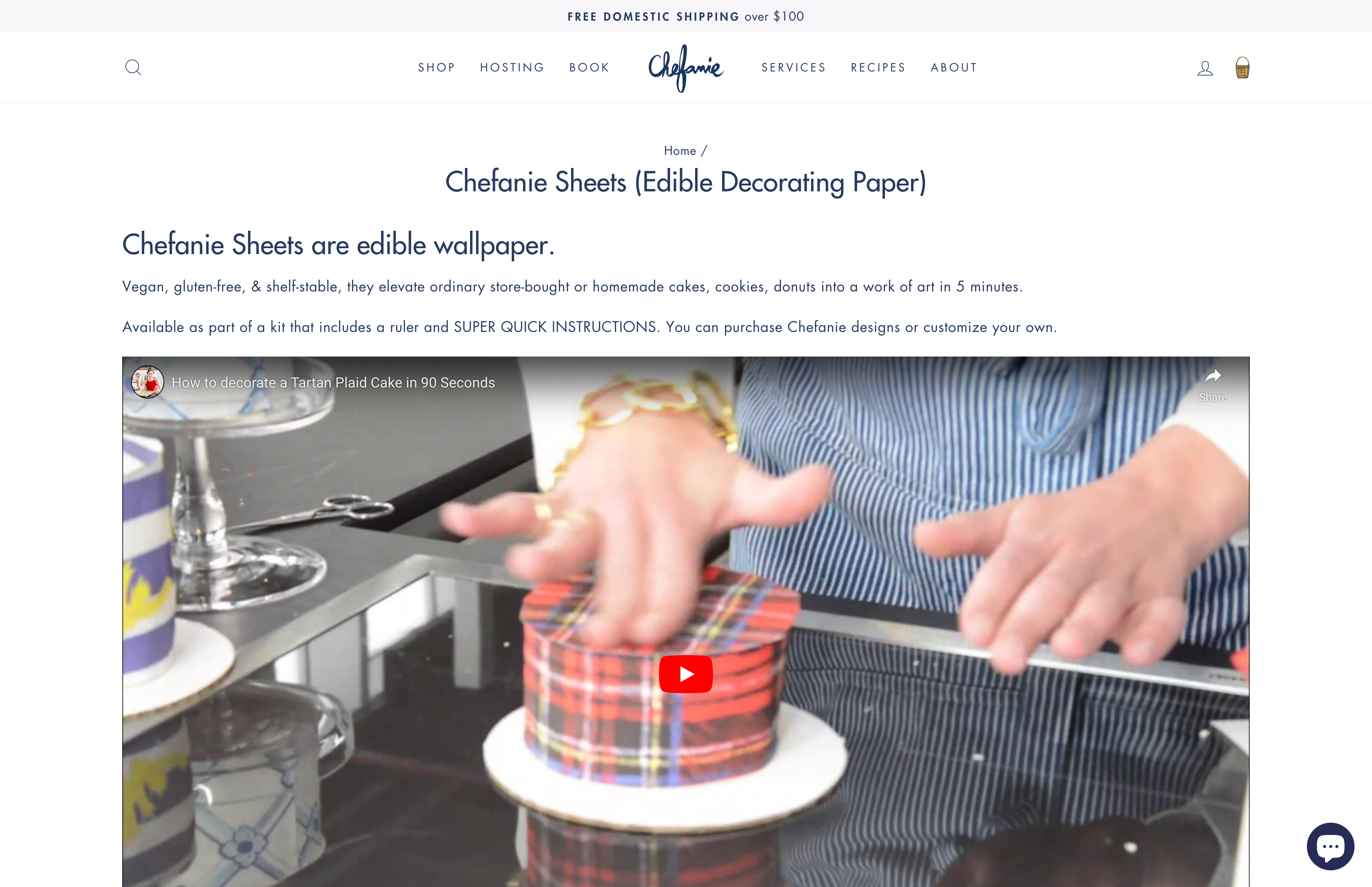 Shopify Migration and Custom Design for Chefanie screenshot 5