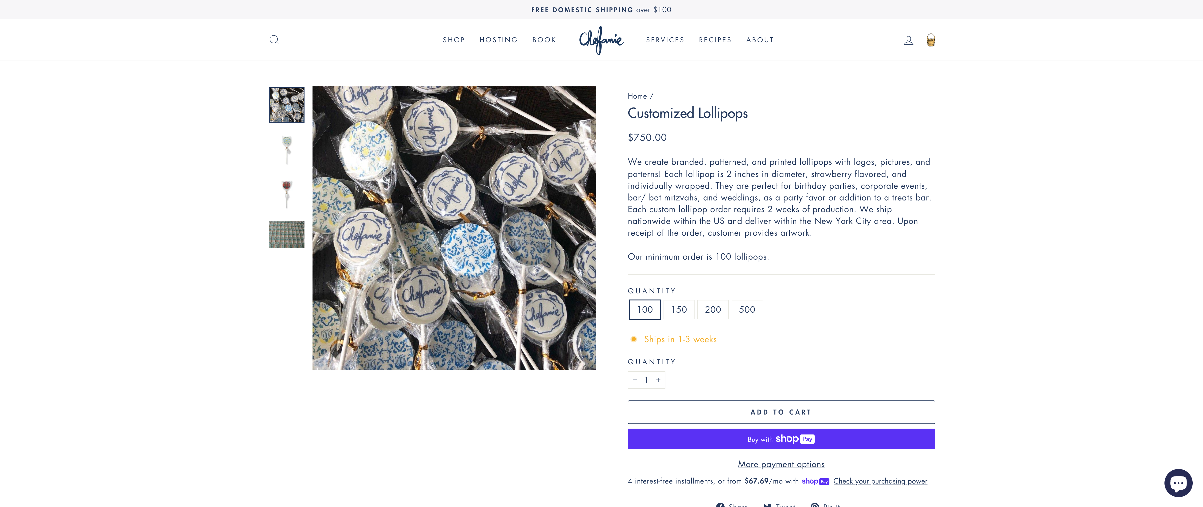 Shopify Migration and Custom Design for Chefanie screenshot 3