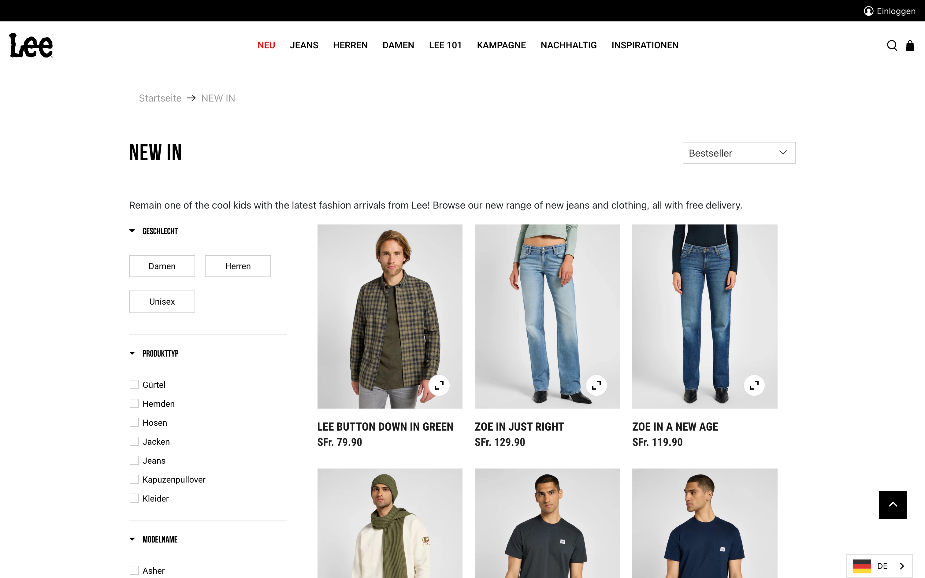 Lee Jeans screenshot 2